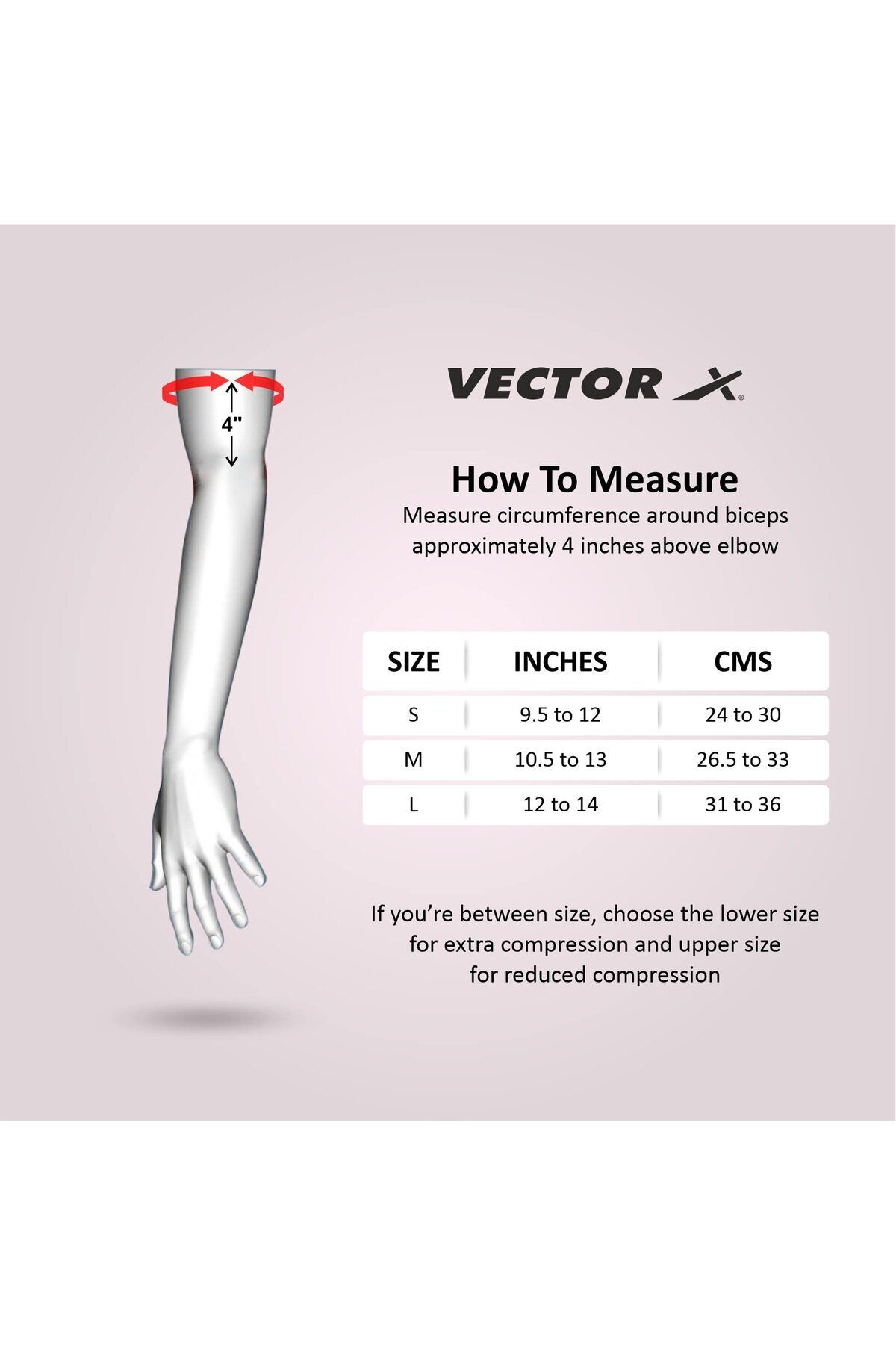 Vector X-Moulded Elastic Slip-in Elbow Support (Black/Red, Small) | Material - Elasticized Fabric 4