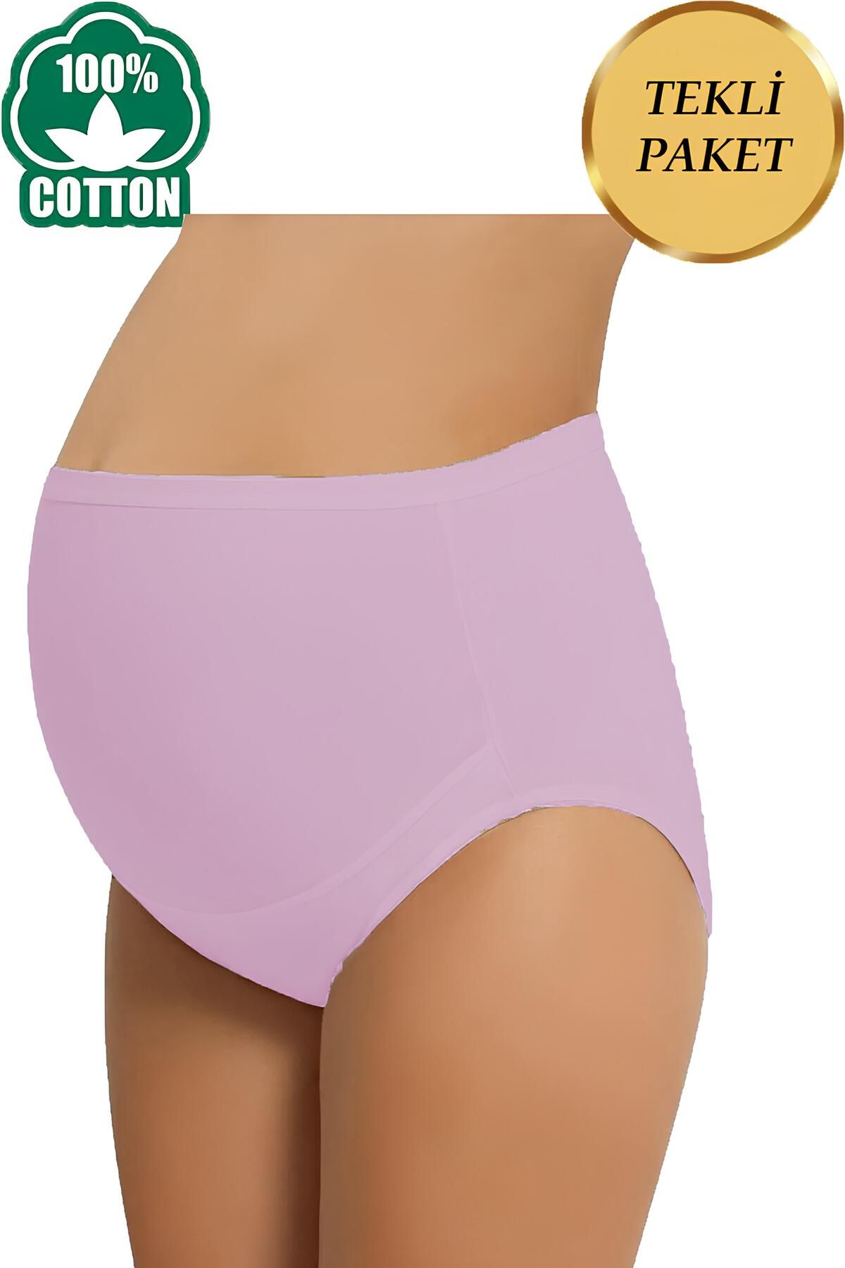 SAUNA SUIT-Pink High Waist Recovery Maternity Maternity Flexible Panties 100% Cotton 1