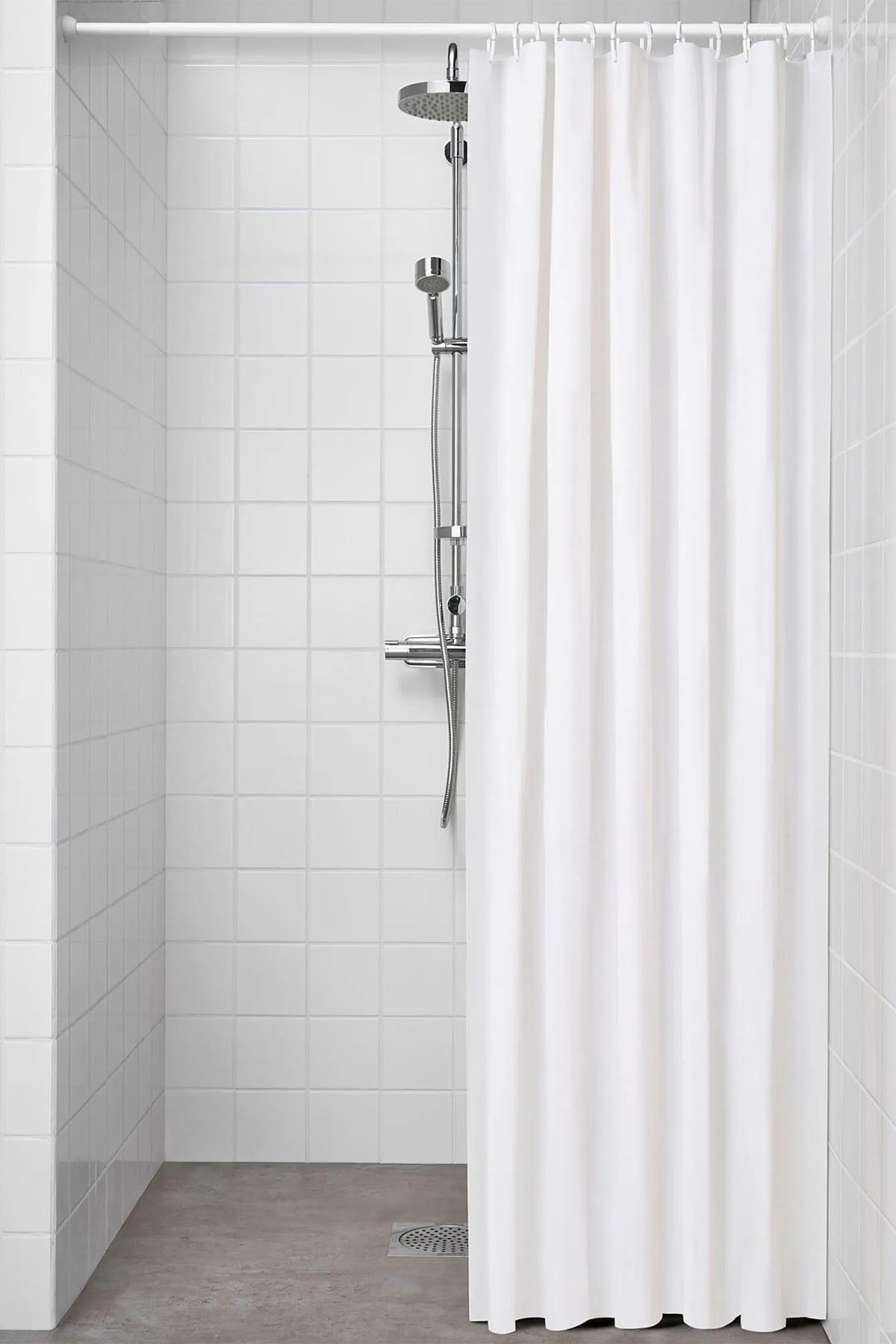 Binbirreyon Banyo Duş Perdesi Su Tutmaz Peva Kısaltılabilir Duş Perdesi LC025