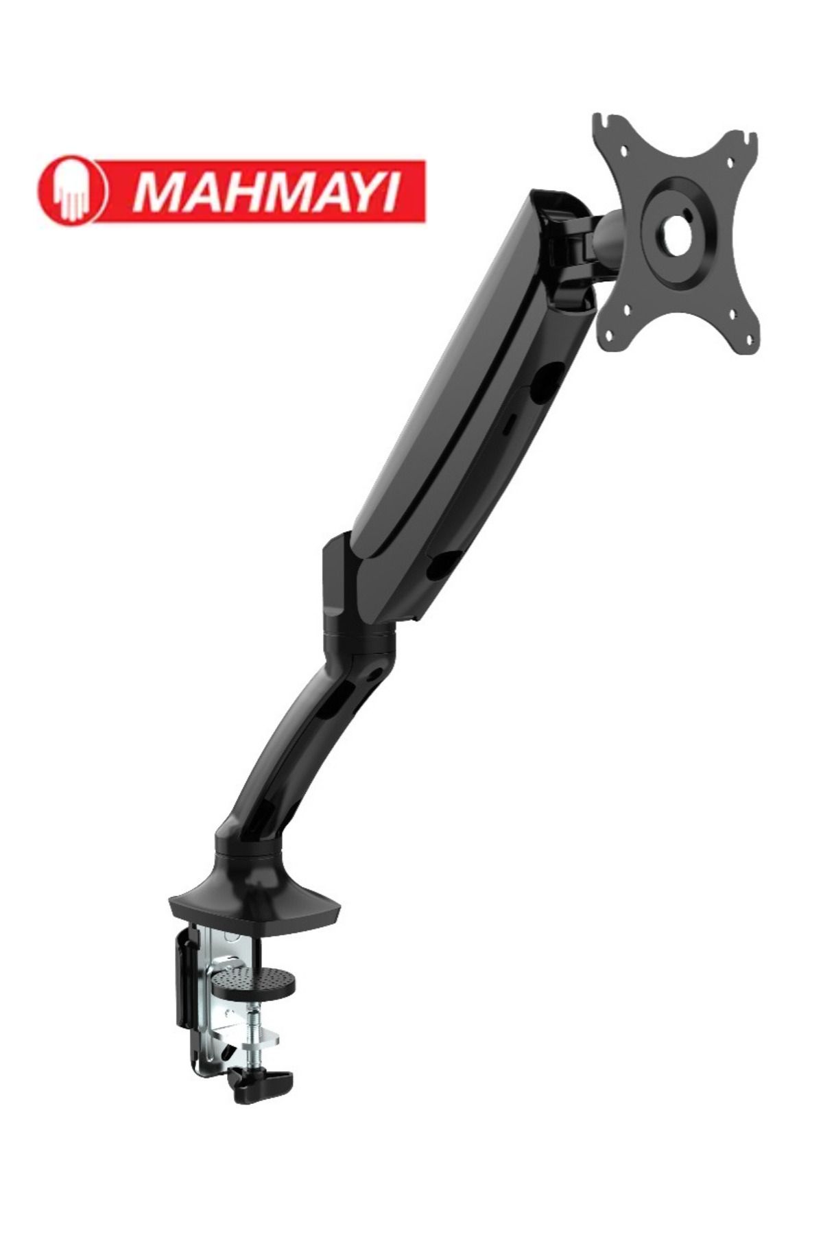 Mahmayi-Flexispot VNDLB502 Adjustable Monitor Mount Arm Stand with Clamp for Desk Monitor - Black 1