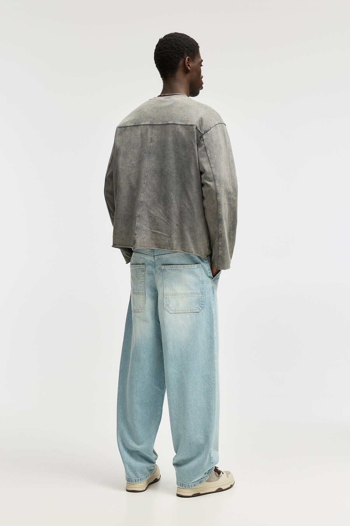 شلوار جین آبی مردانه اسکیت باز ژان اورجینال Pull Bear Pull & Bear