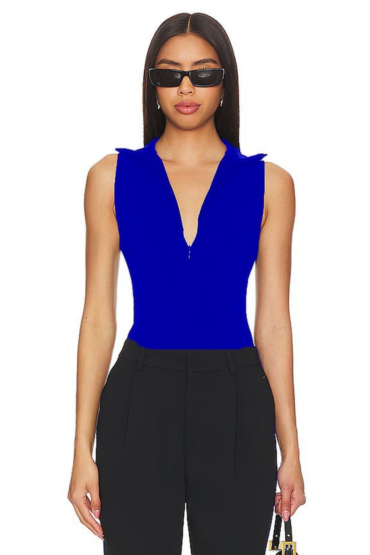 heyy collection Body Cu Mânecă Zero Cu Fermoar Cu Gât Rotic Femeie - XL
