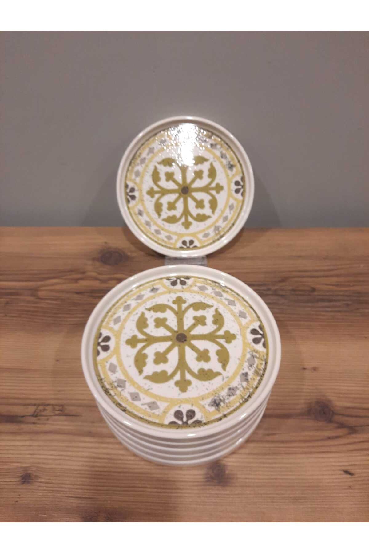 Keramika-6 Pieces of Shiny Nordic Keramika 21 cm Cake Plates 3