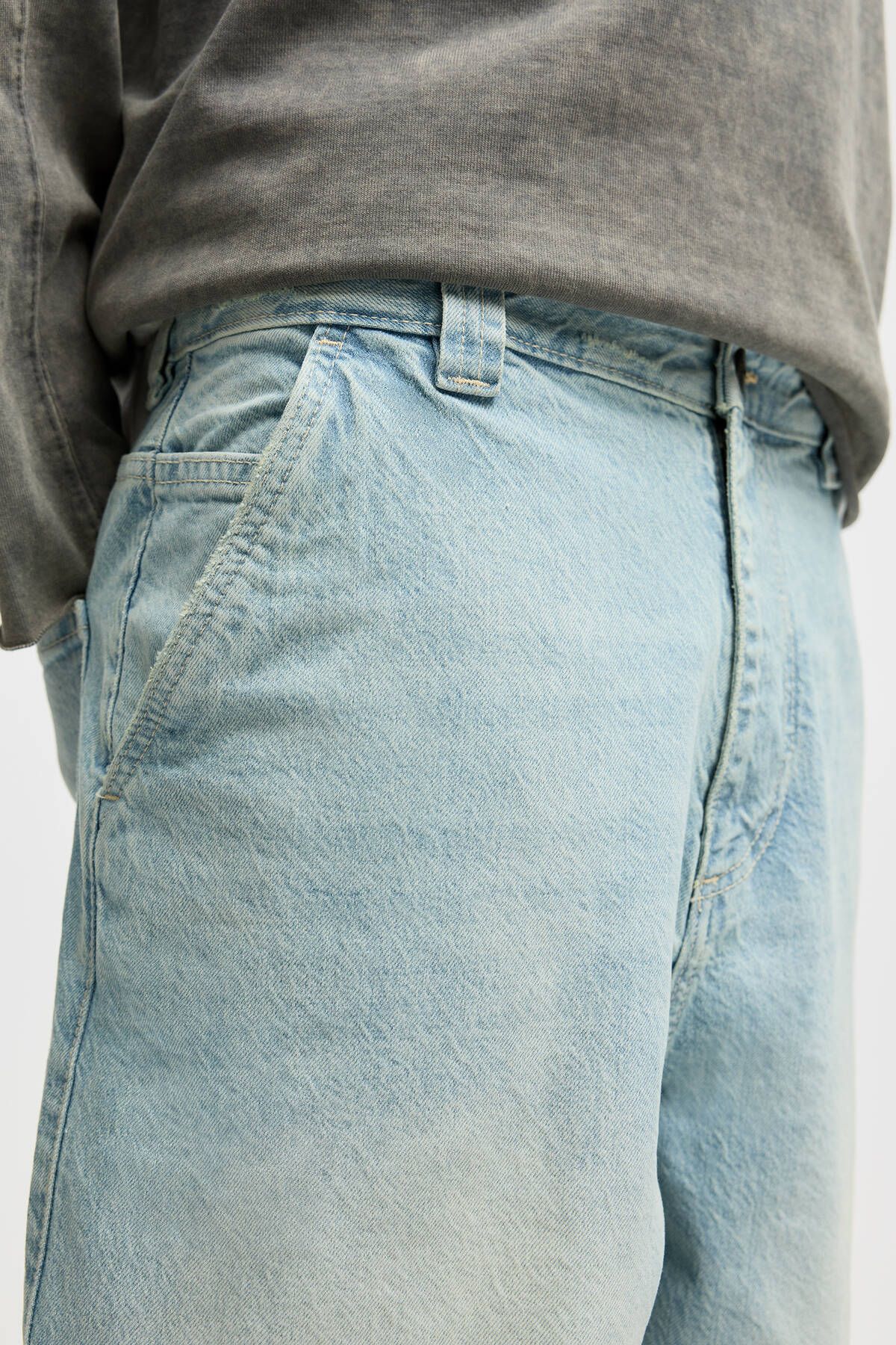 شلوار جین آبی مردانه اسکیت باز ژان اورجینال Pull Bear Pull & Bear