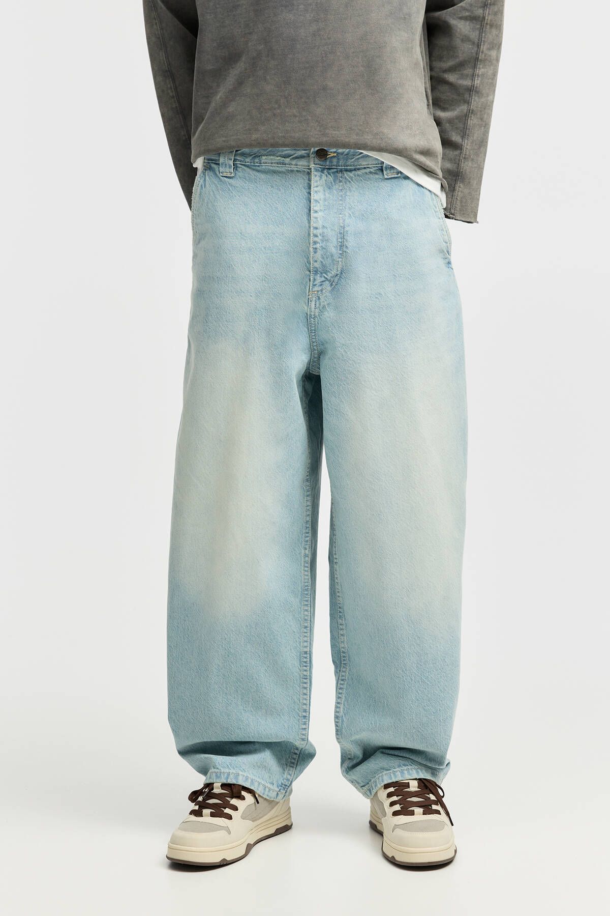 شلوار جین آبی مردانه اسکیت باز ژان اورجینال Pull Bear Pull & Bear