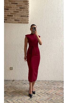 HSNGIYIM KUŞAKLI ELBİSE