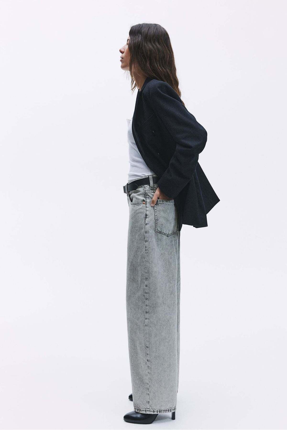 H&M-90s Baggy High Jeans 1