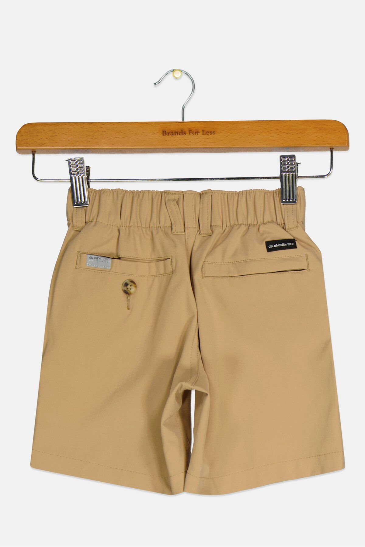 Quiksilver-Toddlers Boy Brand Logo Amphibian Board Shorts, Tan 2