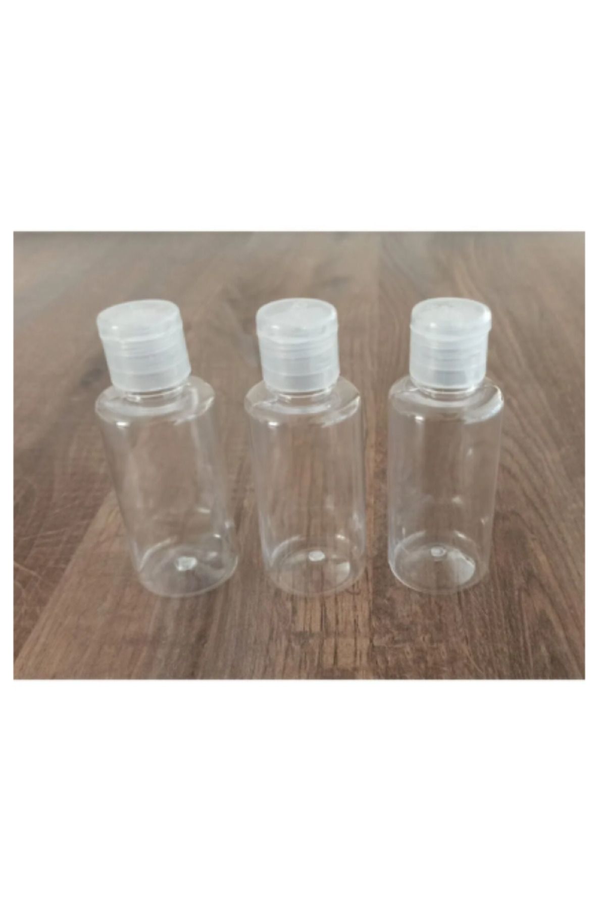 Mikasso 50 Ml Boş Fliptop Kapaklı Şişe Likit Mürekkep Kolonya Dezenfektan Şişesi 10 Adet 6 x 10 10'lu TR MAK