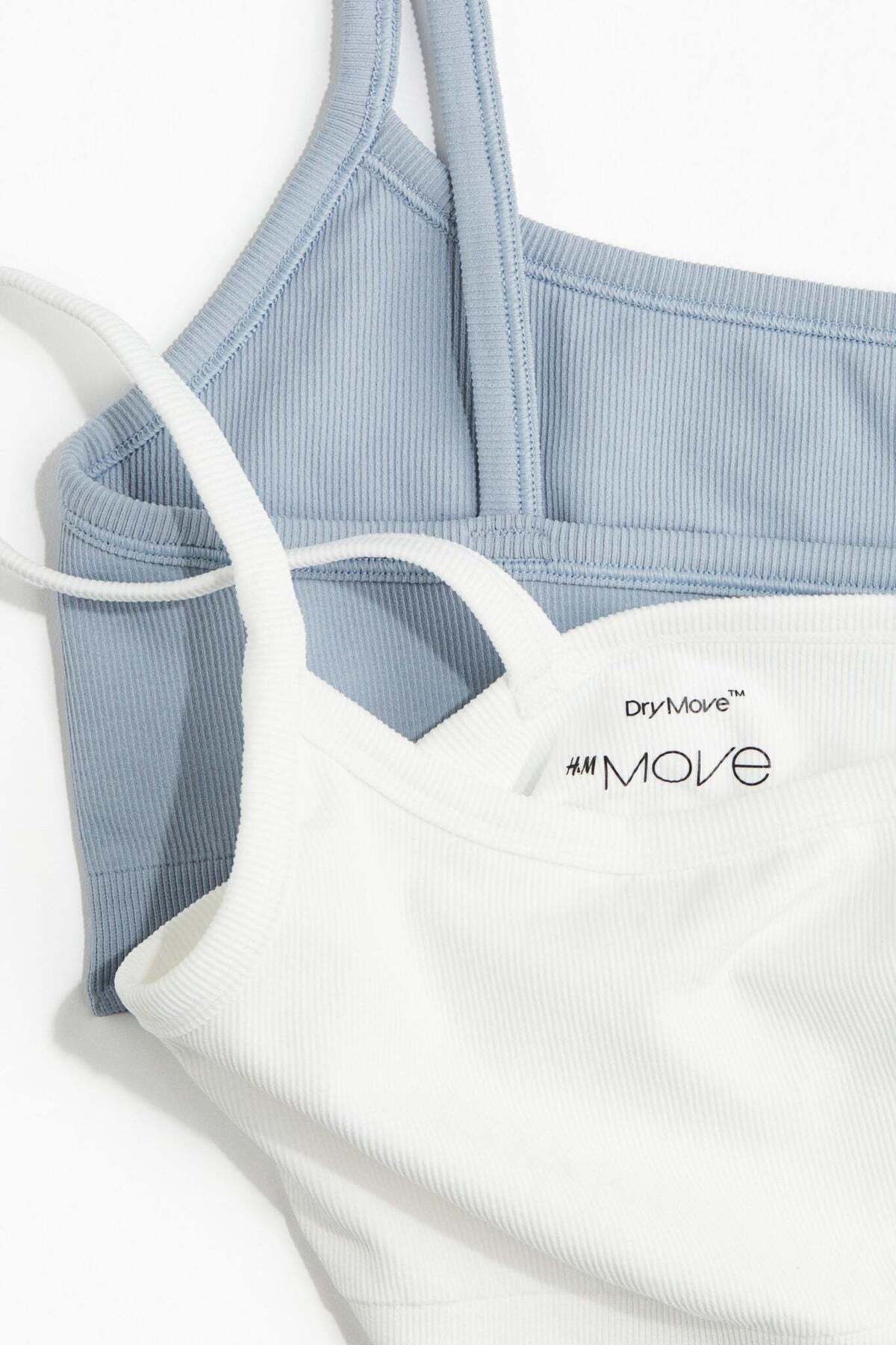 H&M-2-pack Light Support sports bras in DryMove™ 1