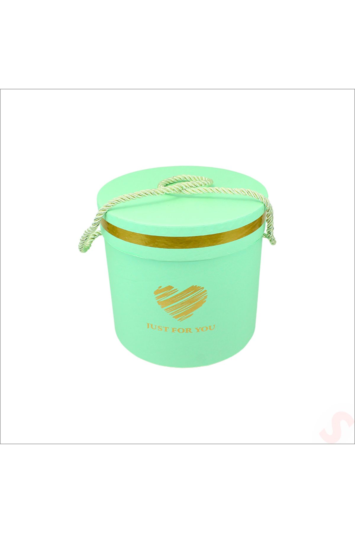 Mikasso Silindir Kutu Küçük Boy, 13 cm x 12 cm - Aqua Marin 1 x 10