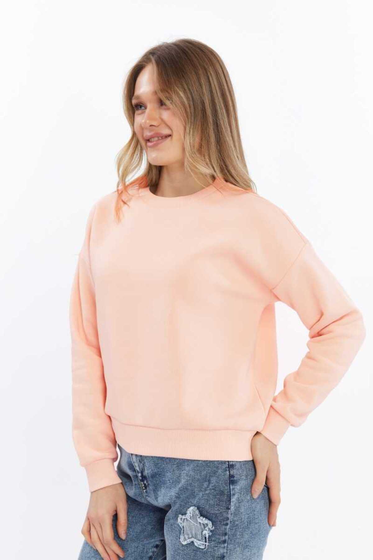 DOSXX-Carol 0 Collar Women's Long Sleeve Sweatshirt 5