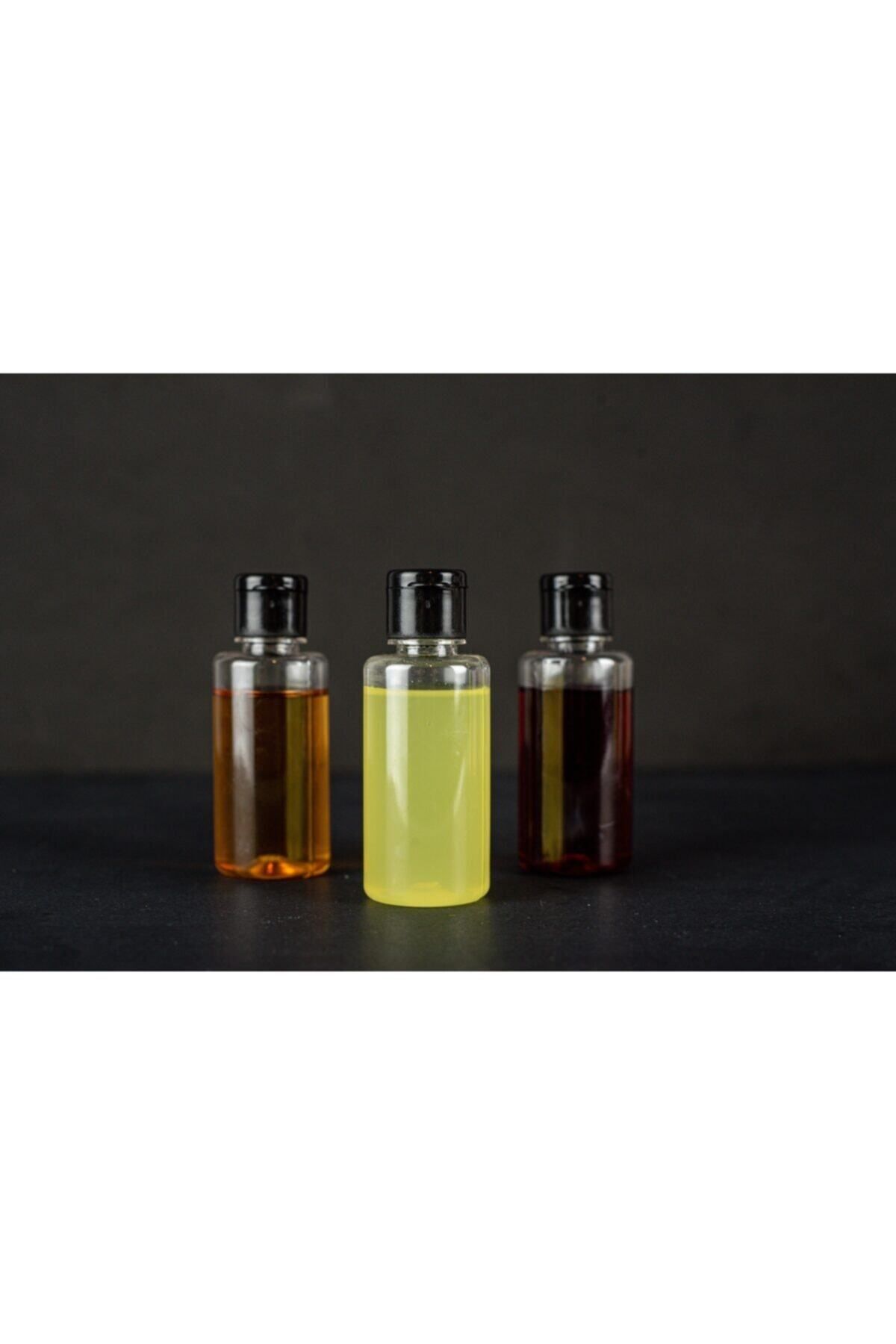 Mikasso 10 Adet 50 ml Boş Şişe Siyah Kapak Kolonya Sıvı Dezenfektan Likit Şişe 50 ml 10'lu