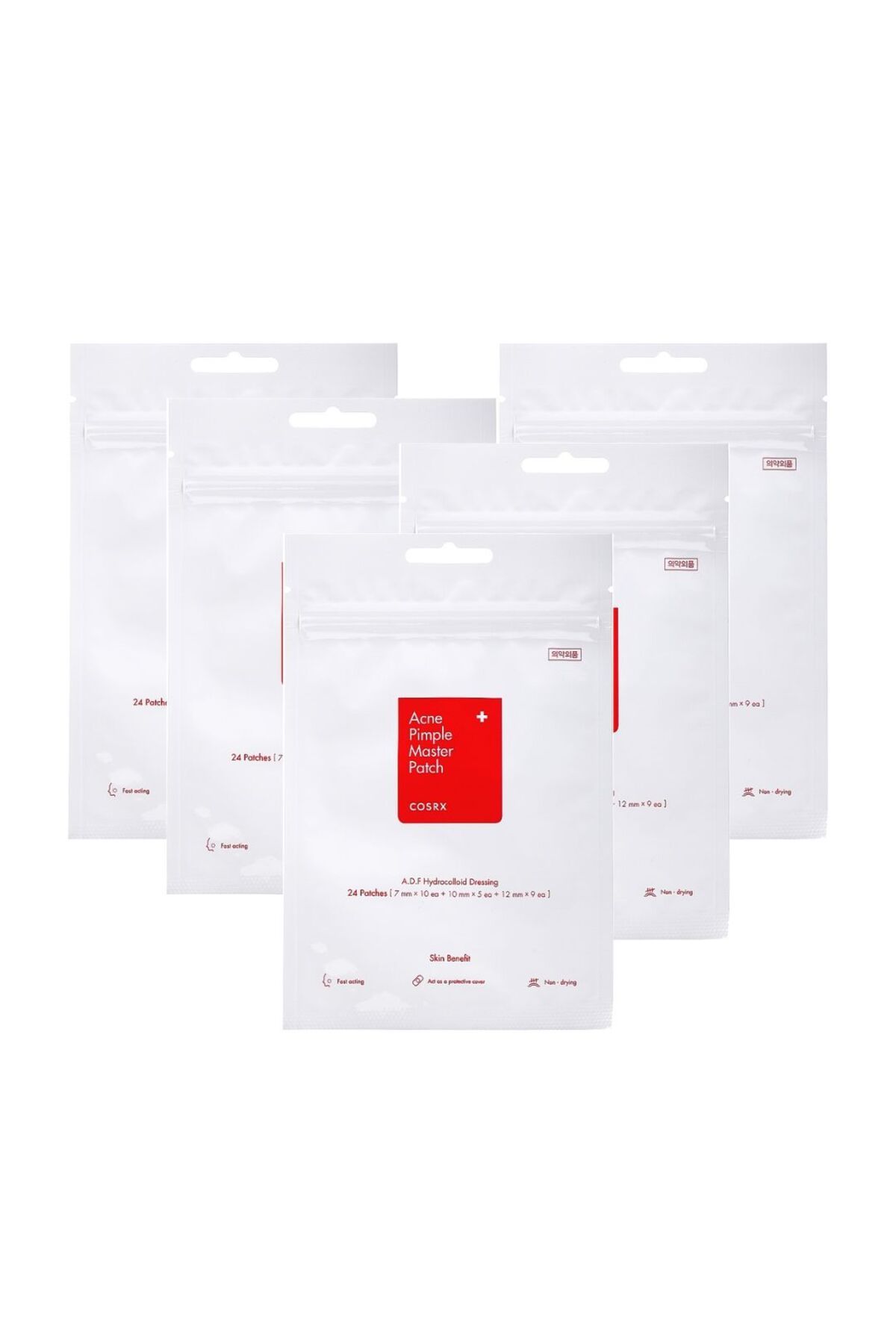 Cosrx-Acne Pimple Master Patch 5 x 24 pcs. - blemish patches, set of 5 1