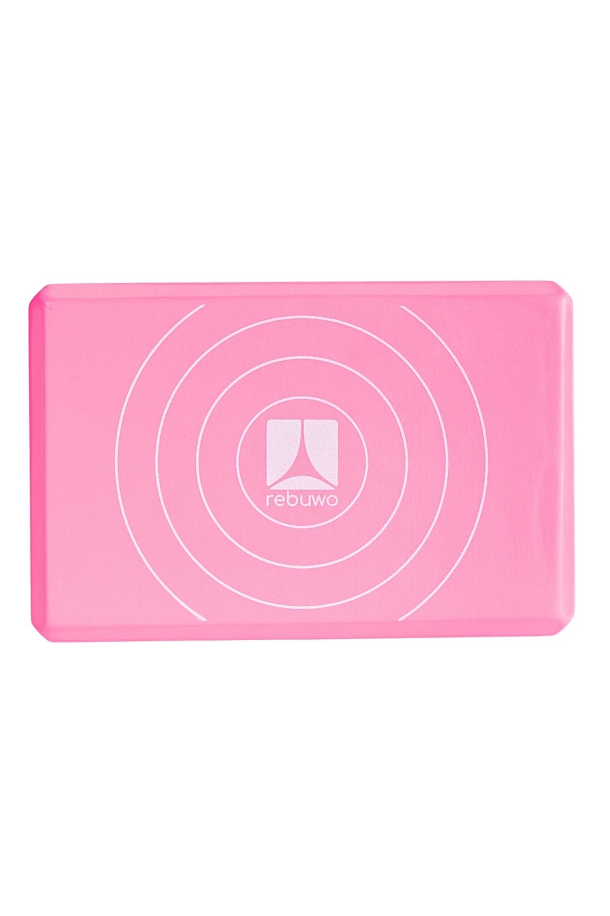 Rebuwo Eva Köpük Yoga Bloğu Açık Pembe, Destekleyici Ve Hafif, Eva Foam Yoga Block Light Pink