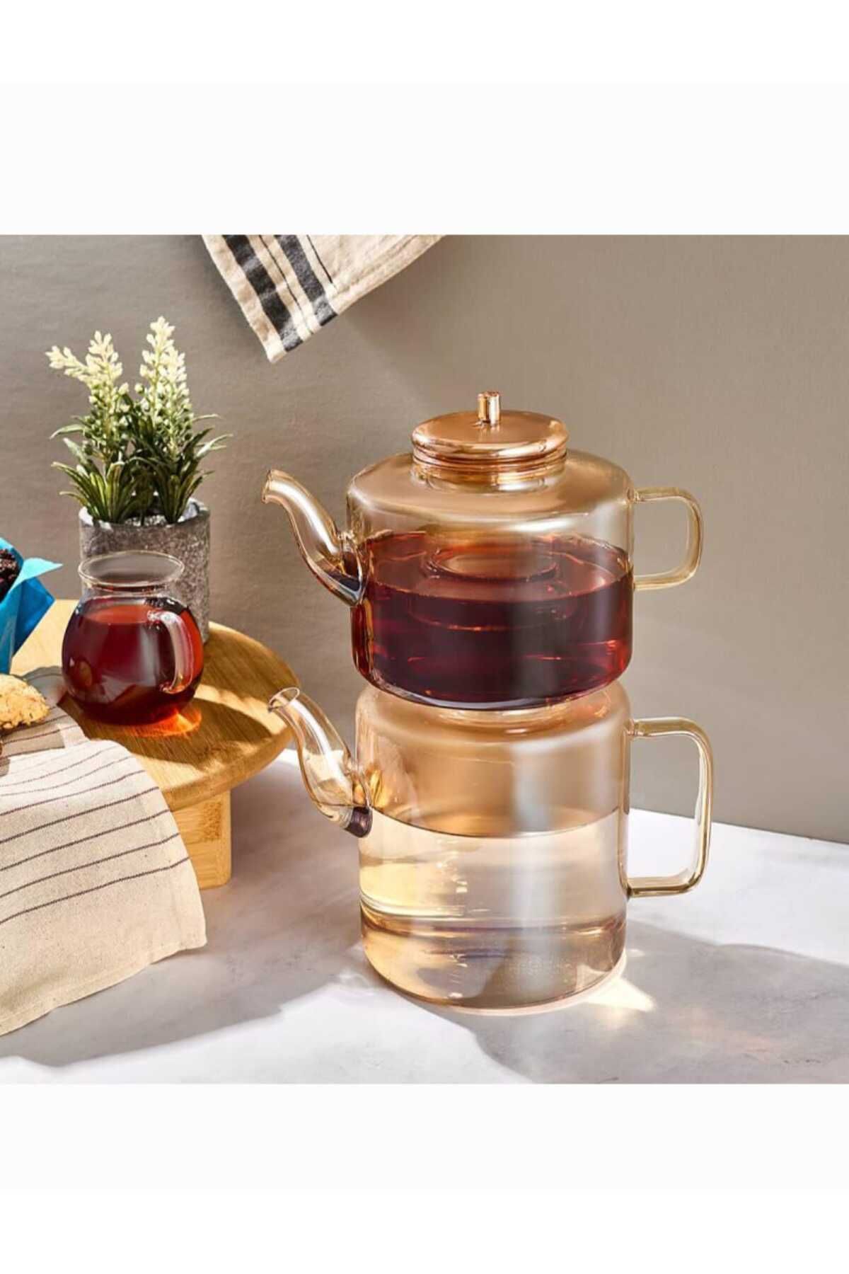 MATMEL-Tobby Borosilicate 1.1 Liter and 1.75 Liter Glass Teapot Perotti 3