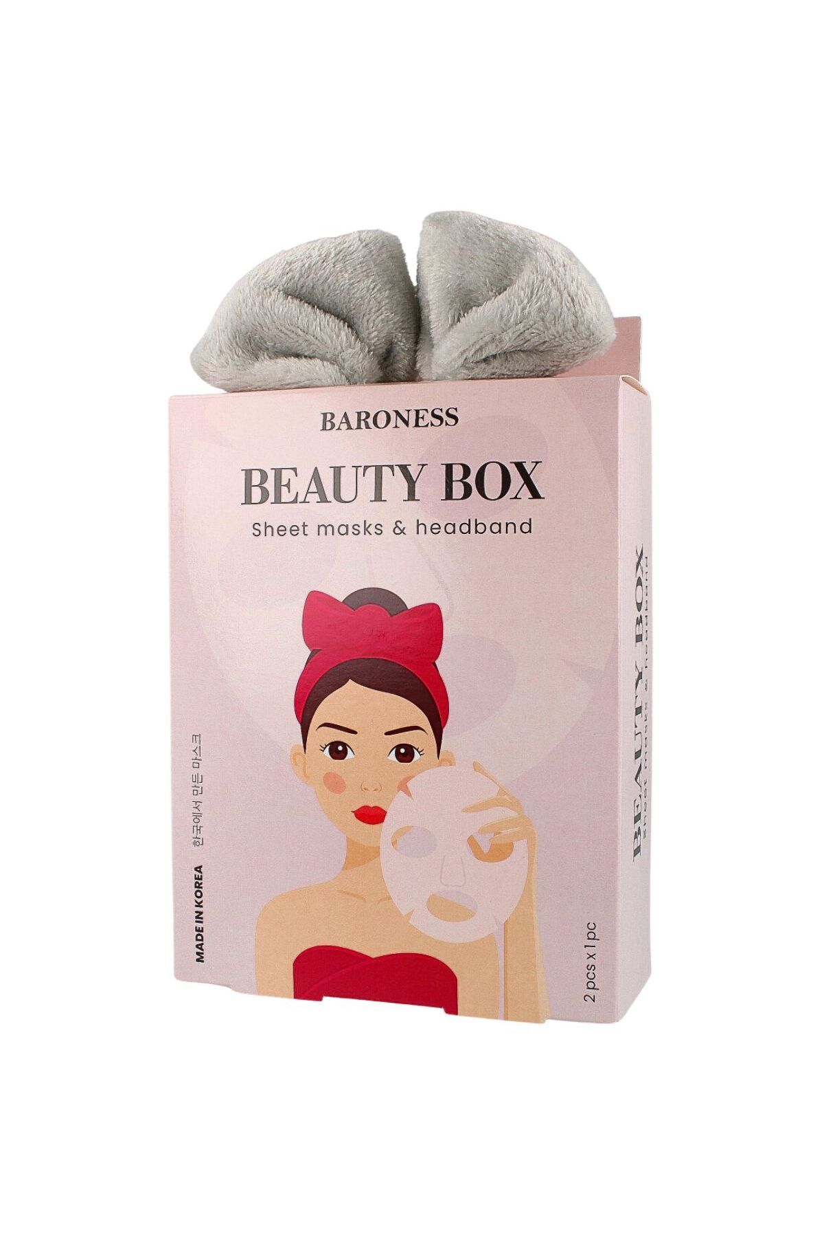 Baroness Set Beauty Box: Bandă Pentru Cap + 2 Măști - One Size
