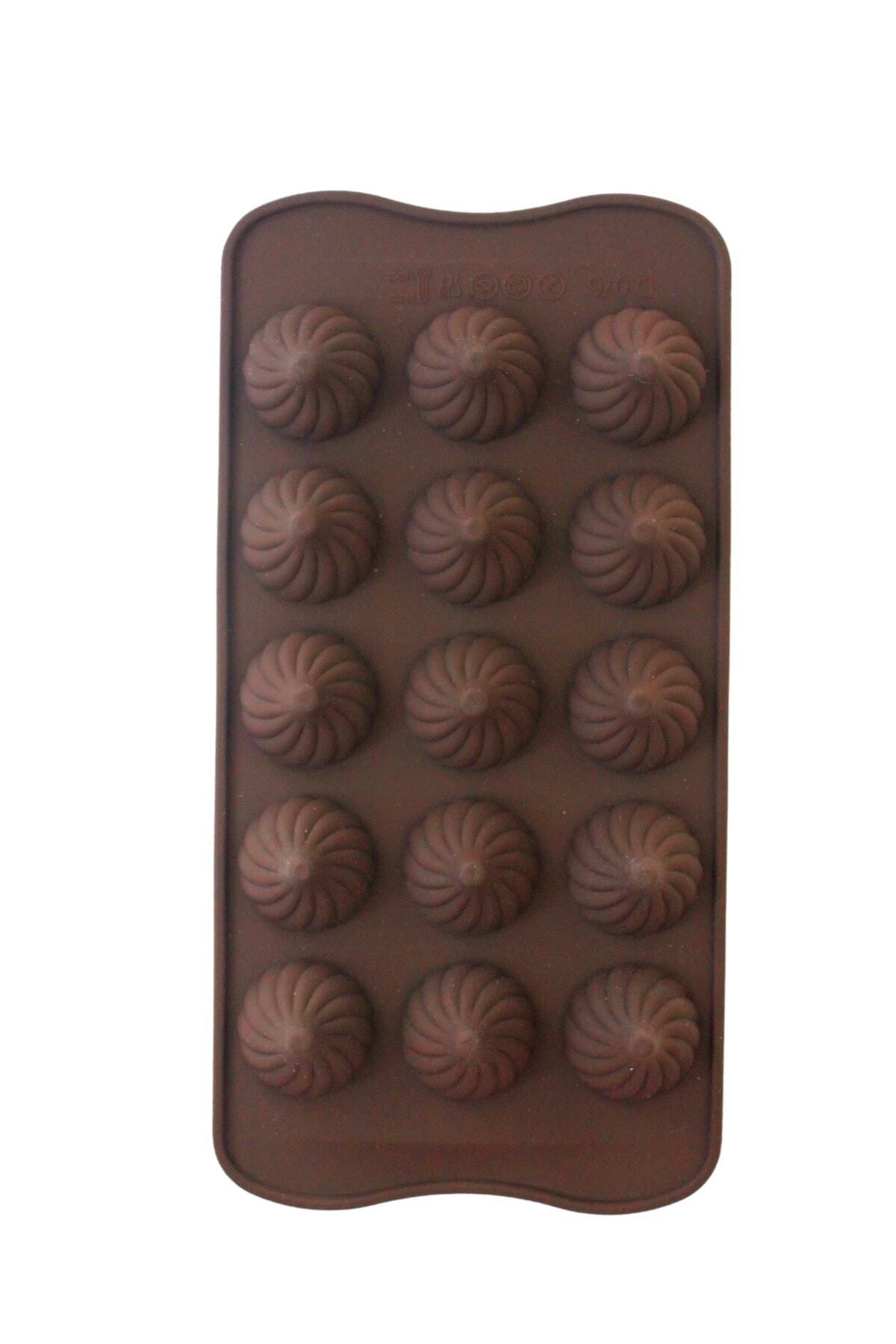 Mikasso Spiral Damla Silikon Çikolata Kalıbı
