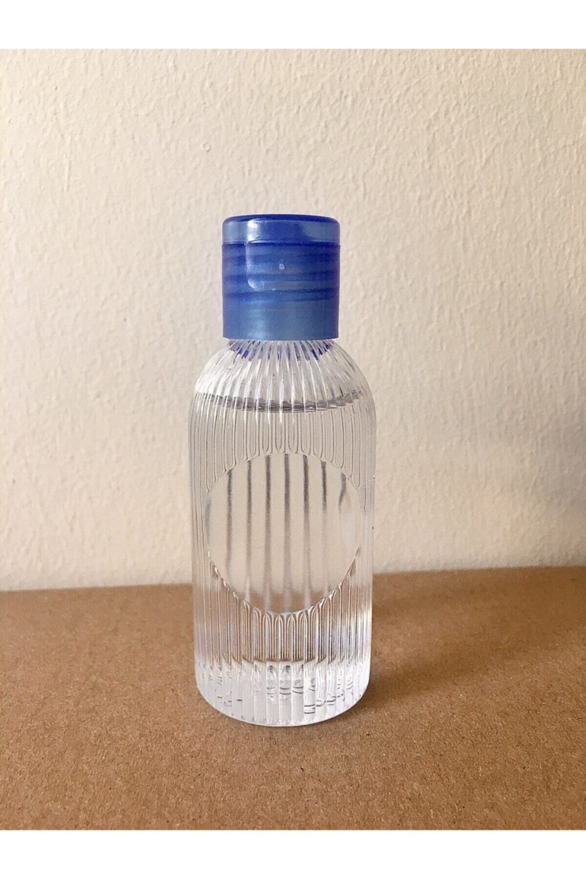 Mikasso 10 Adet 50 Ml Mavi Fliptop Kapak Dnz21 Özel Tasarım Dezenfektan - Kolonya - Parfüm Boş Şişesi 50 ml