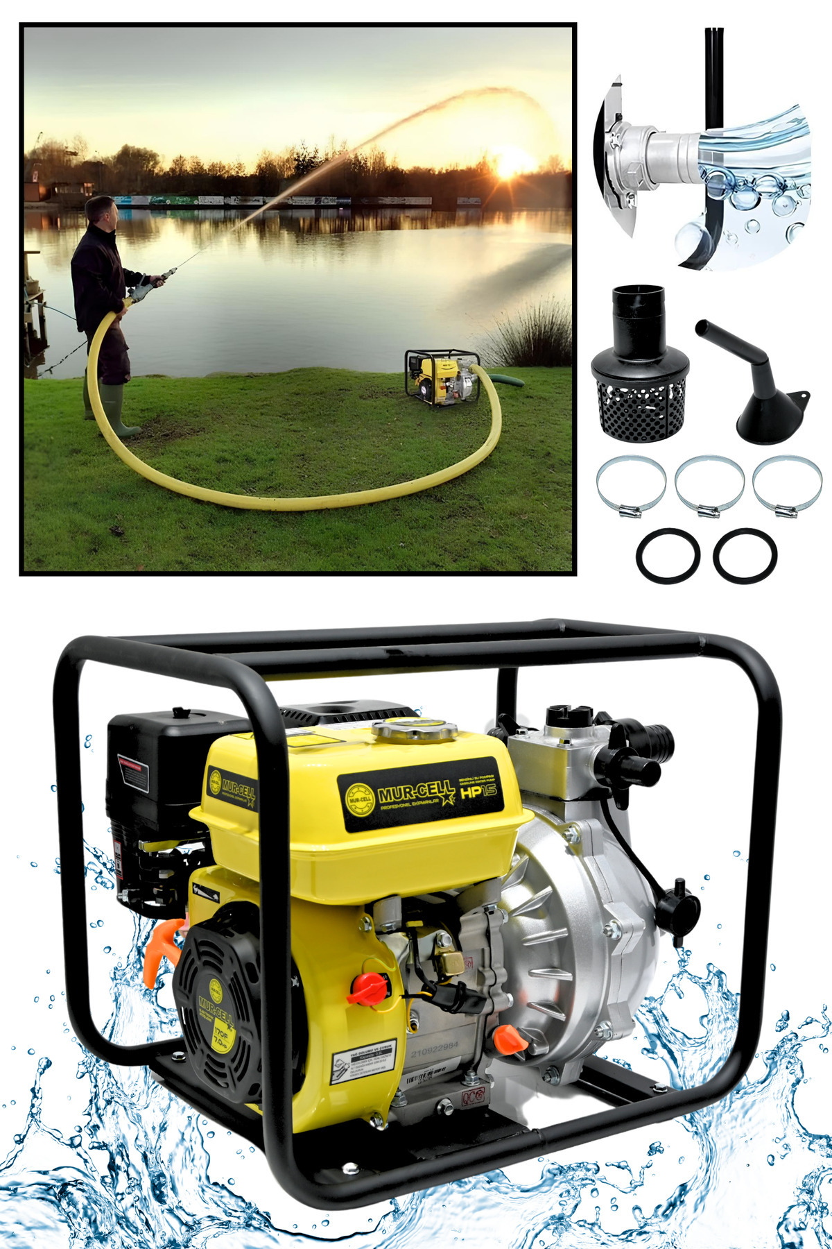 Mur-Cell 7 Hp Benzinli Su Pompası Hp 15 - Fiyatı, Yorumları