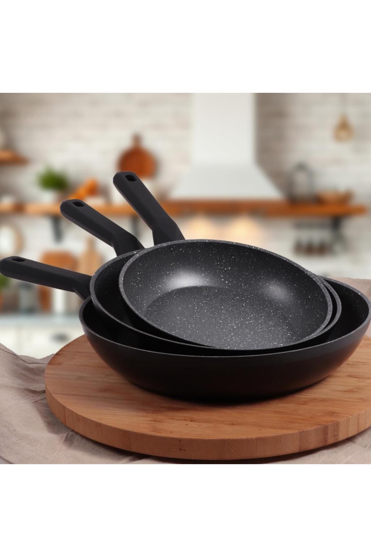 Serenk-Set Tigaie Granit Excellence - 3 Piese, 20-24-28 Cm Inductie 2