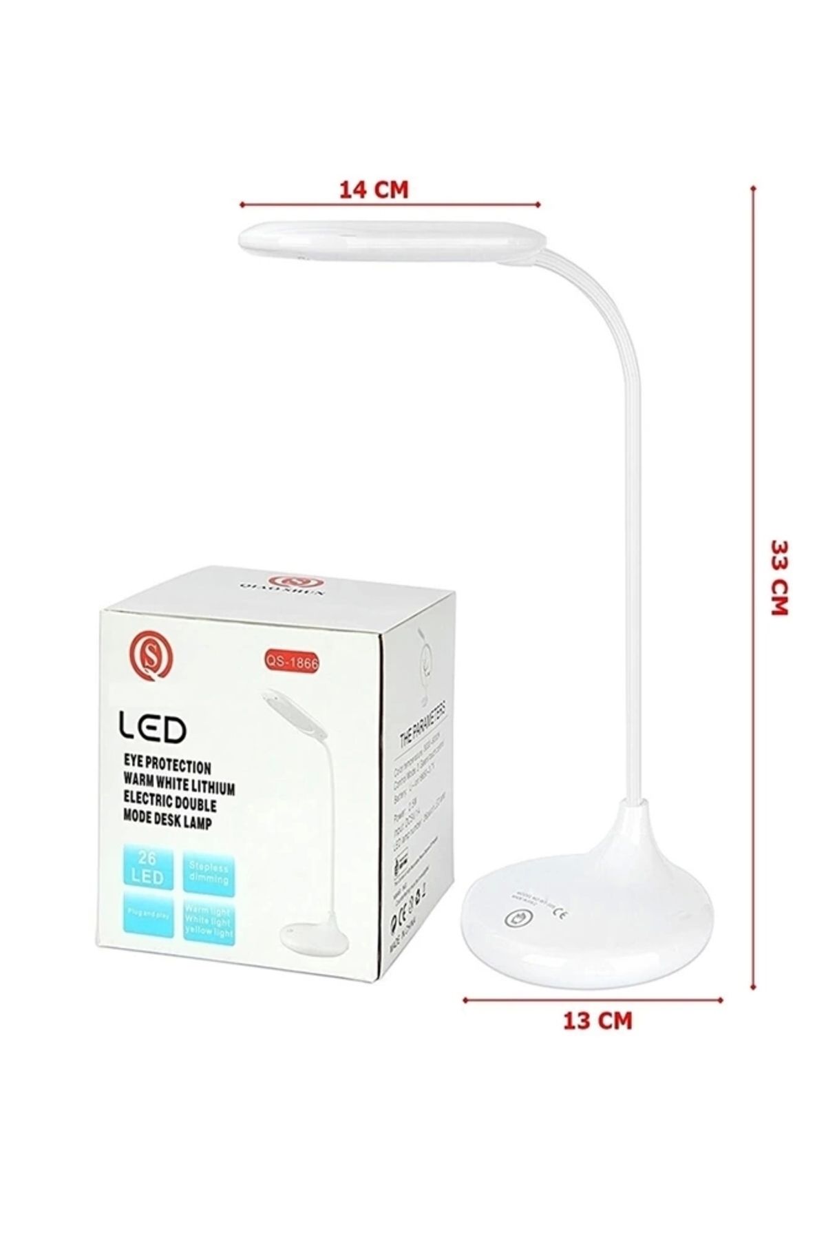 shopwave Şarjlı Sarı Ve Beyaz Renk Masa Lambası Wt-005