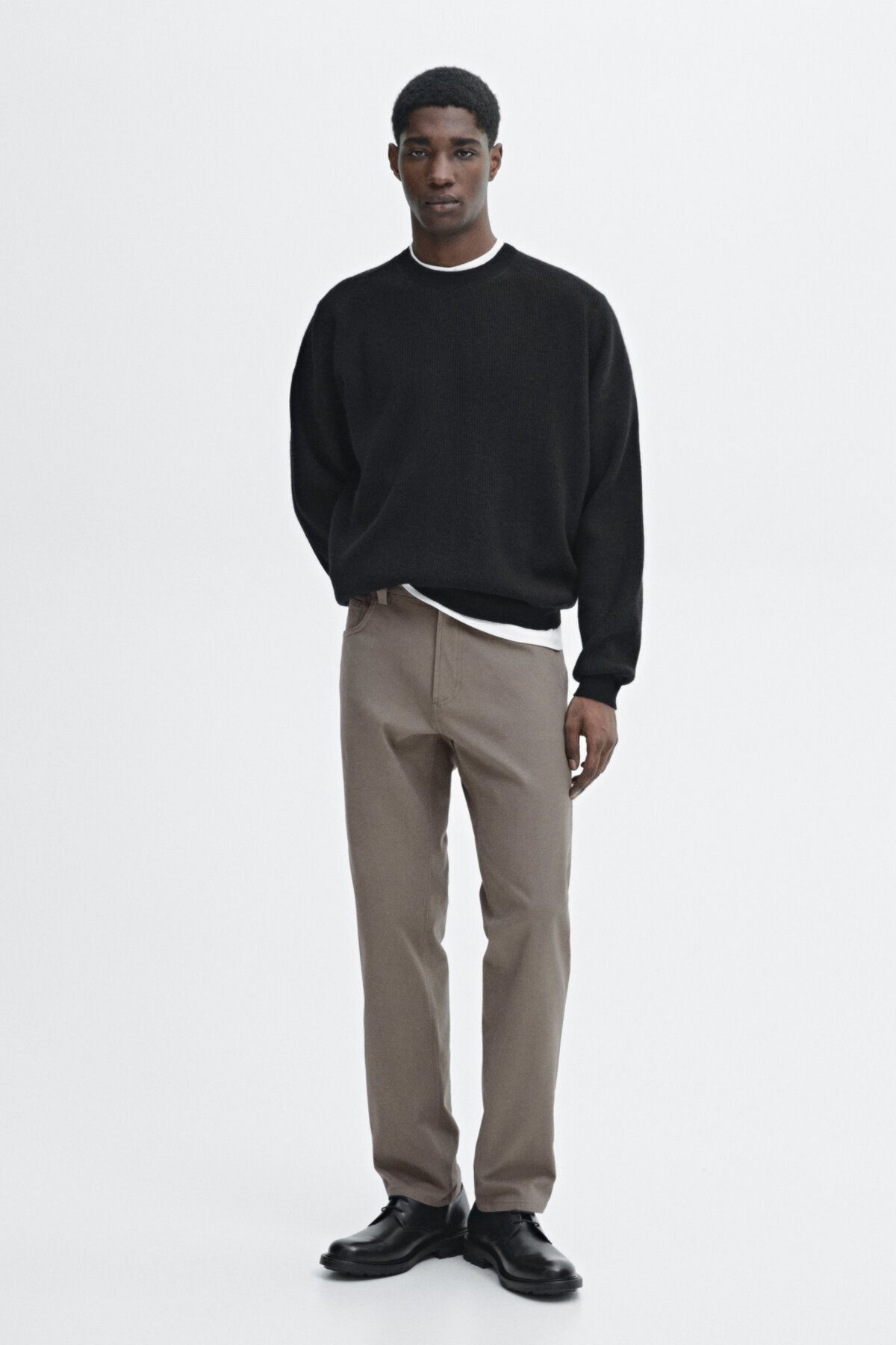شلوار جین مخروطی نخی Massimo Dutti