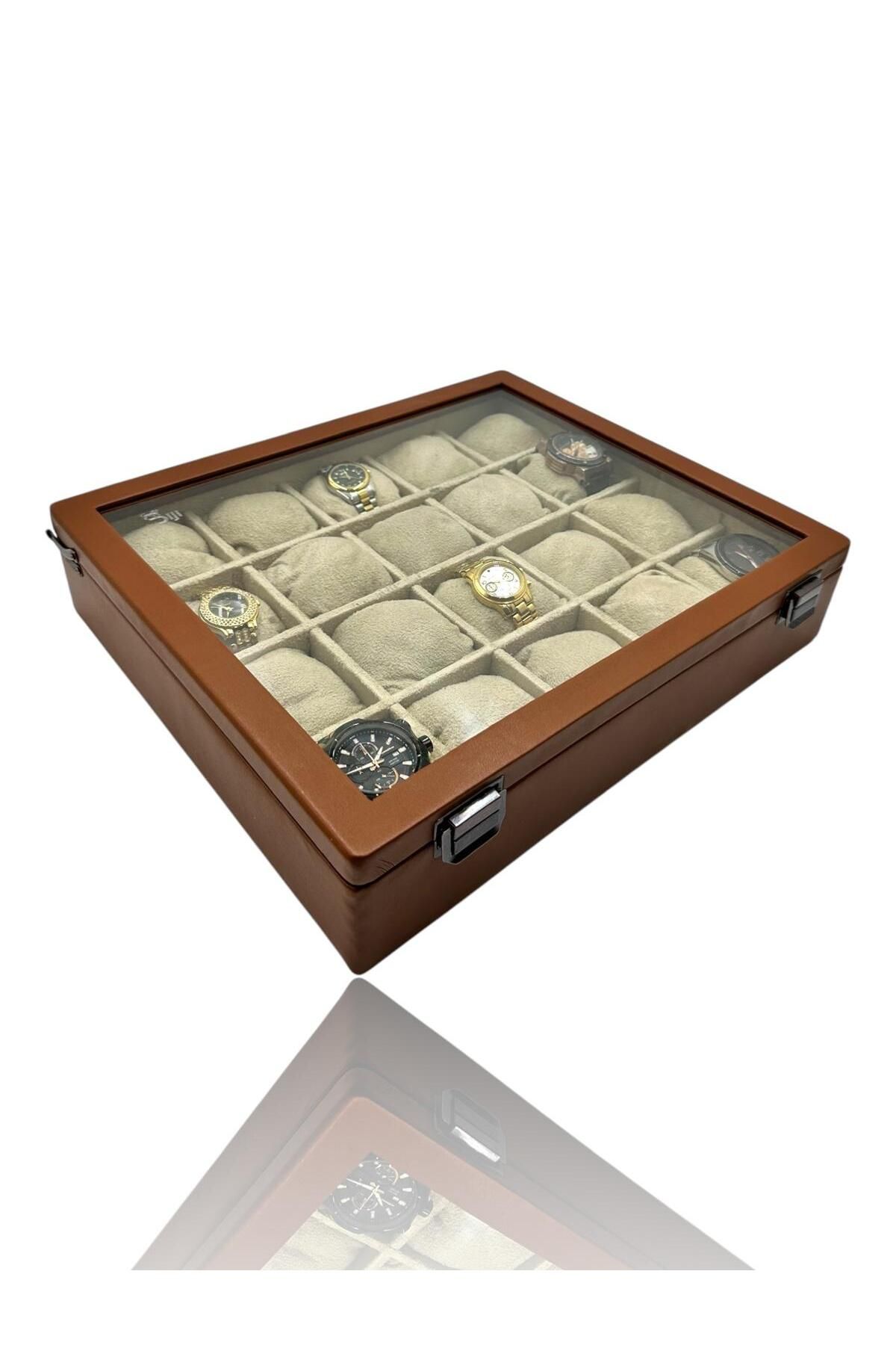 Dijital Çarşı-Diji 20-Piece Tan Watch Box 4