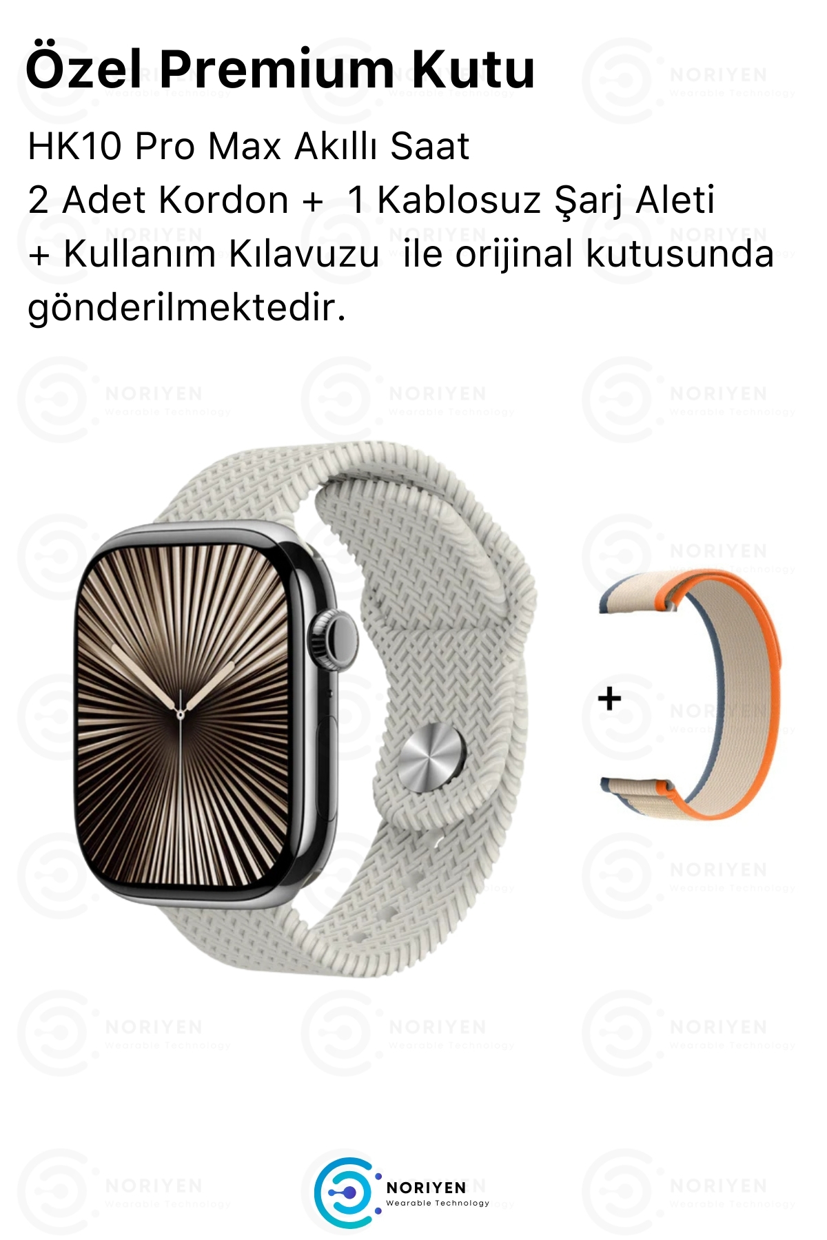Yeni Nesil Watch 10 Amoled Full HD Ekran Yapay Zeka iOS Android Uyumlu HK10 Pro Max Akıllı Saat