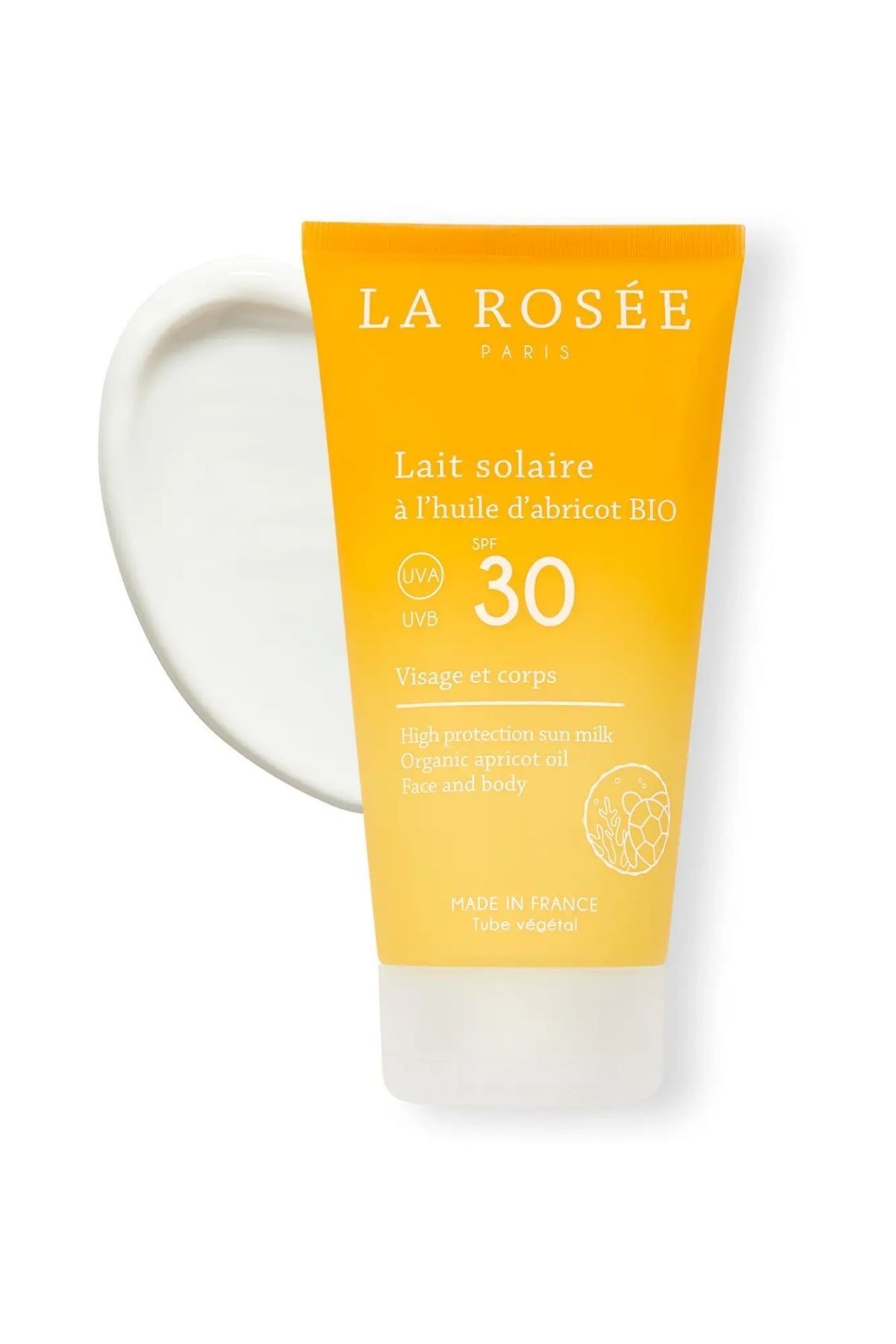 La Rosee Paris YÜKSEK KORUMALI GÜNEŞ KORUYUCU SÜT Organik Kayısı Yağı İçeren SPF 30 150 Ml