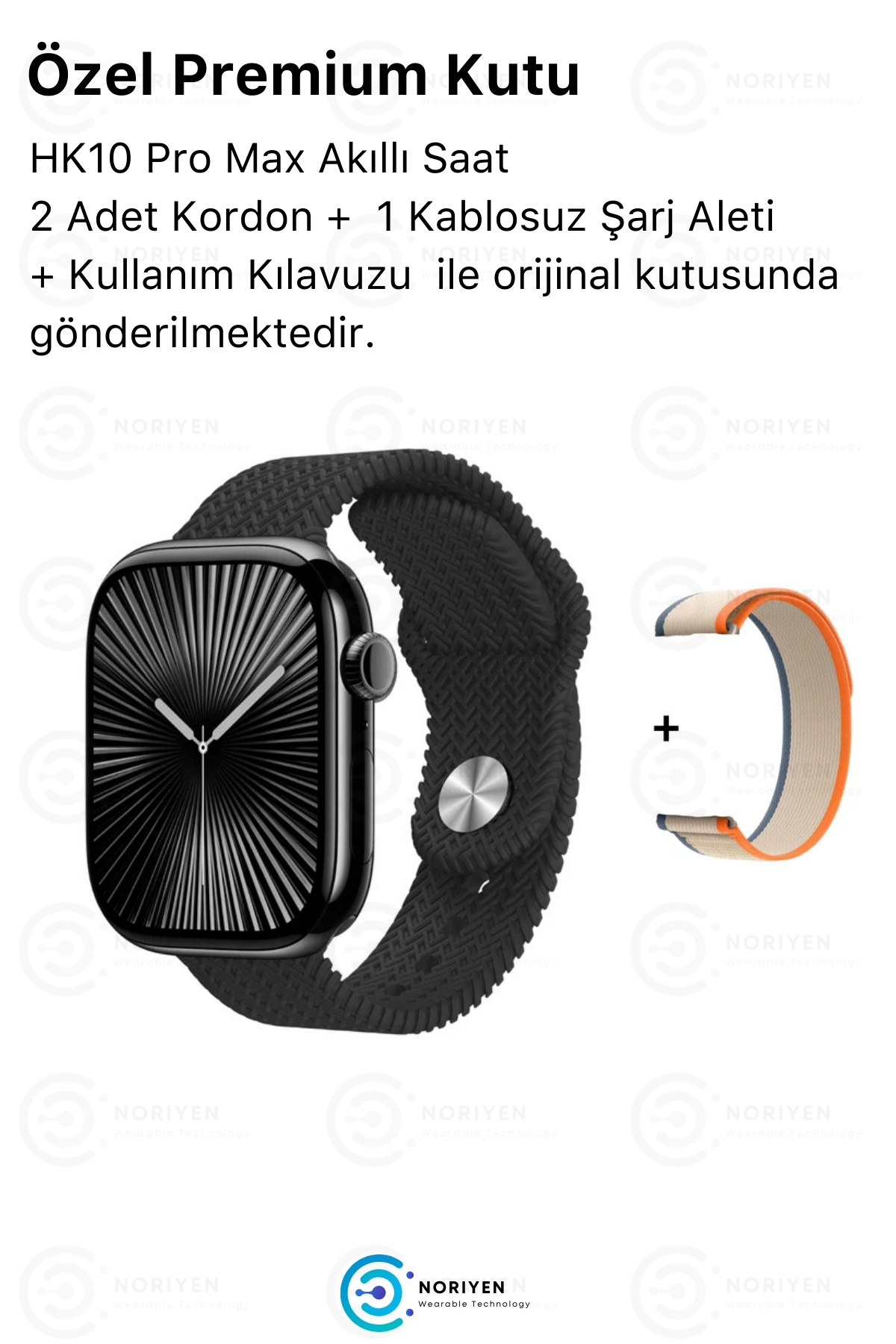 Yeni Nesil Watch 10 Amoled Full HD Ekran Yapay Zeka iOS Android Uyumlu HK10 Pro Max Akıllı Saat