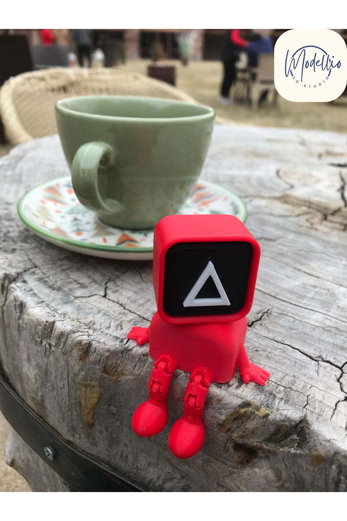 Modellio3D-Movable Squid Game Figures - Set of Three (Circle, Triangle, Square) 3
