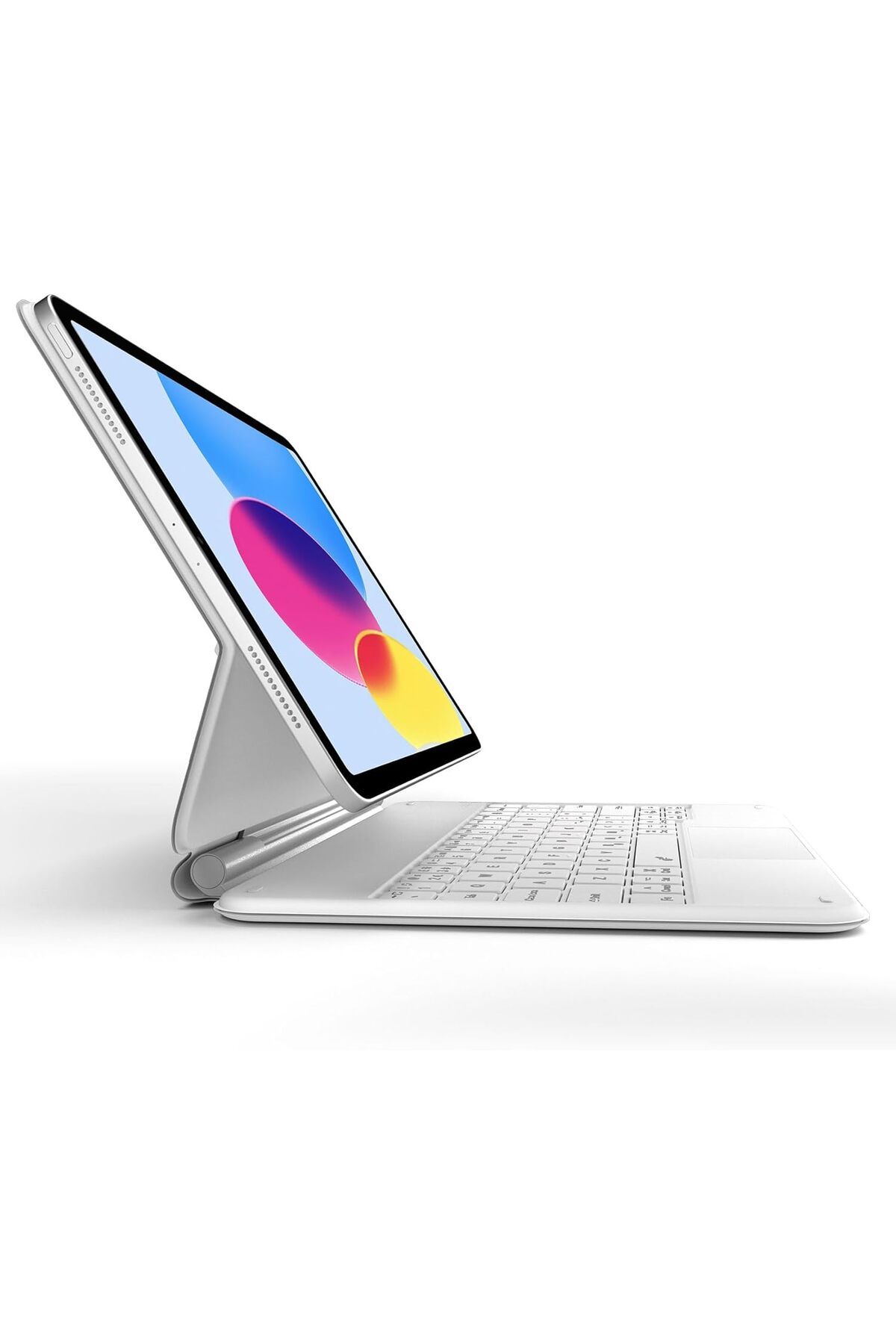 Fogy Ipad (A16) 10.nesil 2022/2025 Uyumlu Magic Uyumlu Touchpad Işıklı Klavyeli Kılıf A3355 A3354