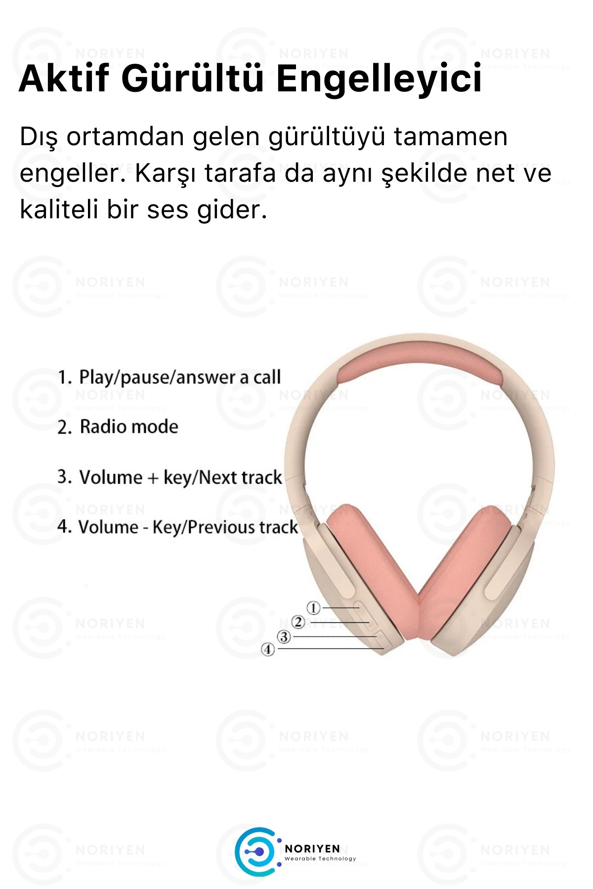 Yeni Nesil Ergonomik Konfor Modeli Mikrofonlu Ofis Gaming Kulak Üstü Kablosuz Bluetooth Kulaklık