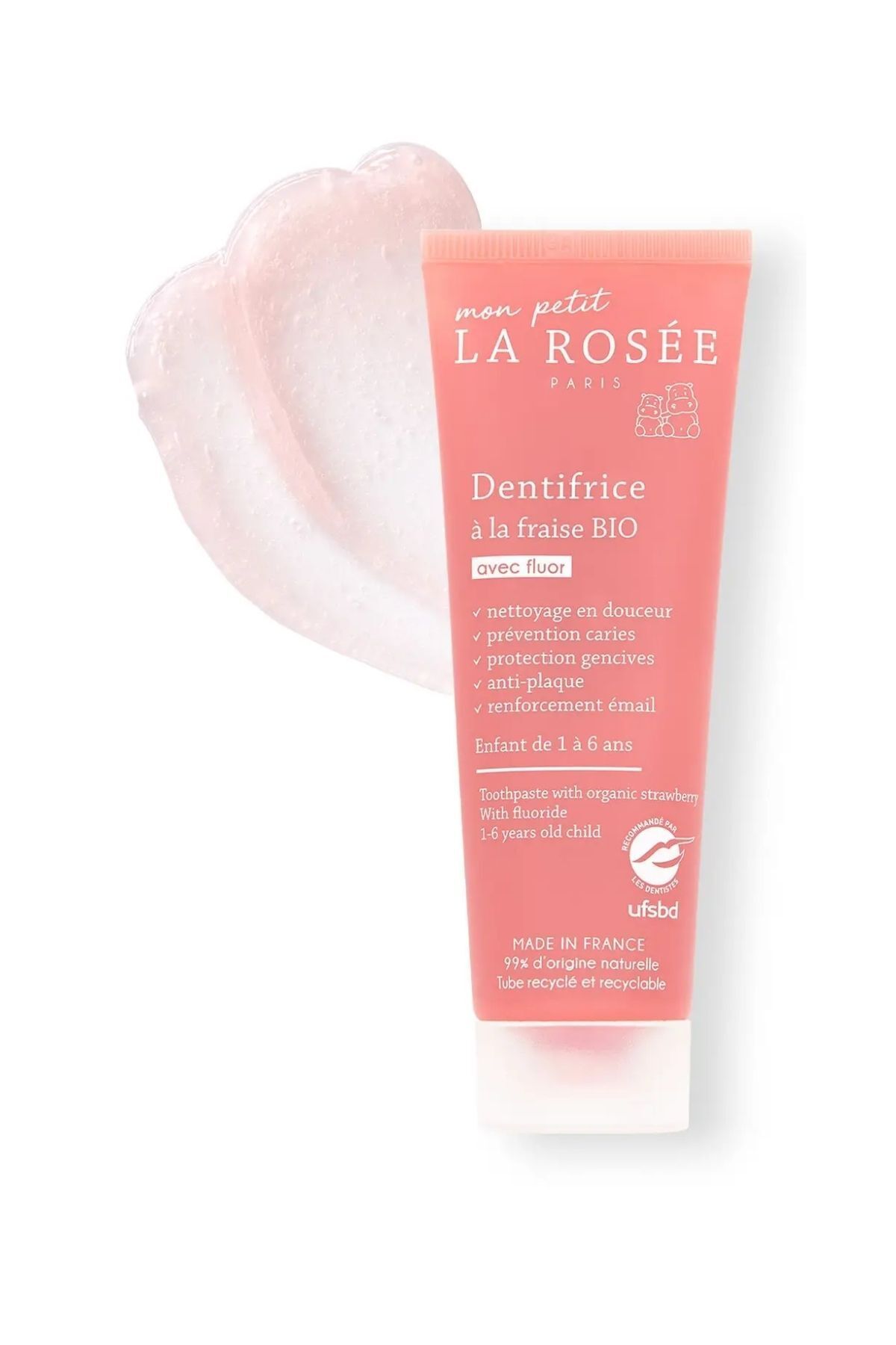 La Rosee Paris Mon Petit ORGANİK ÇİLEKLİ DİŞ MACUNU - 50 Ml