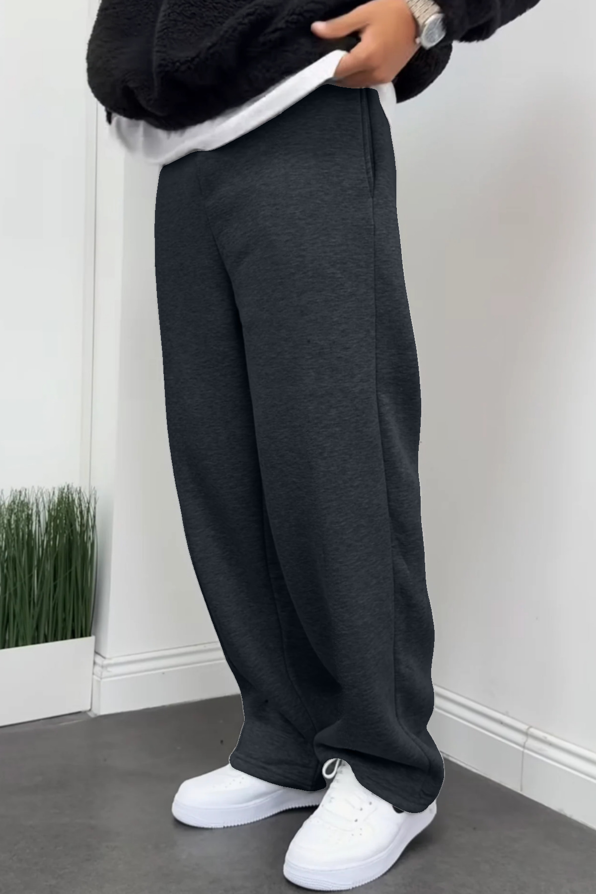 BSBSPOR Lastikli Salaş Paçalı Eşofman Altı Baggy Man Woman Sweatpants görsel 4