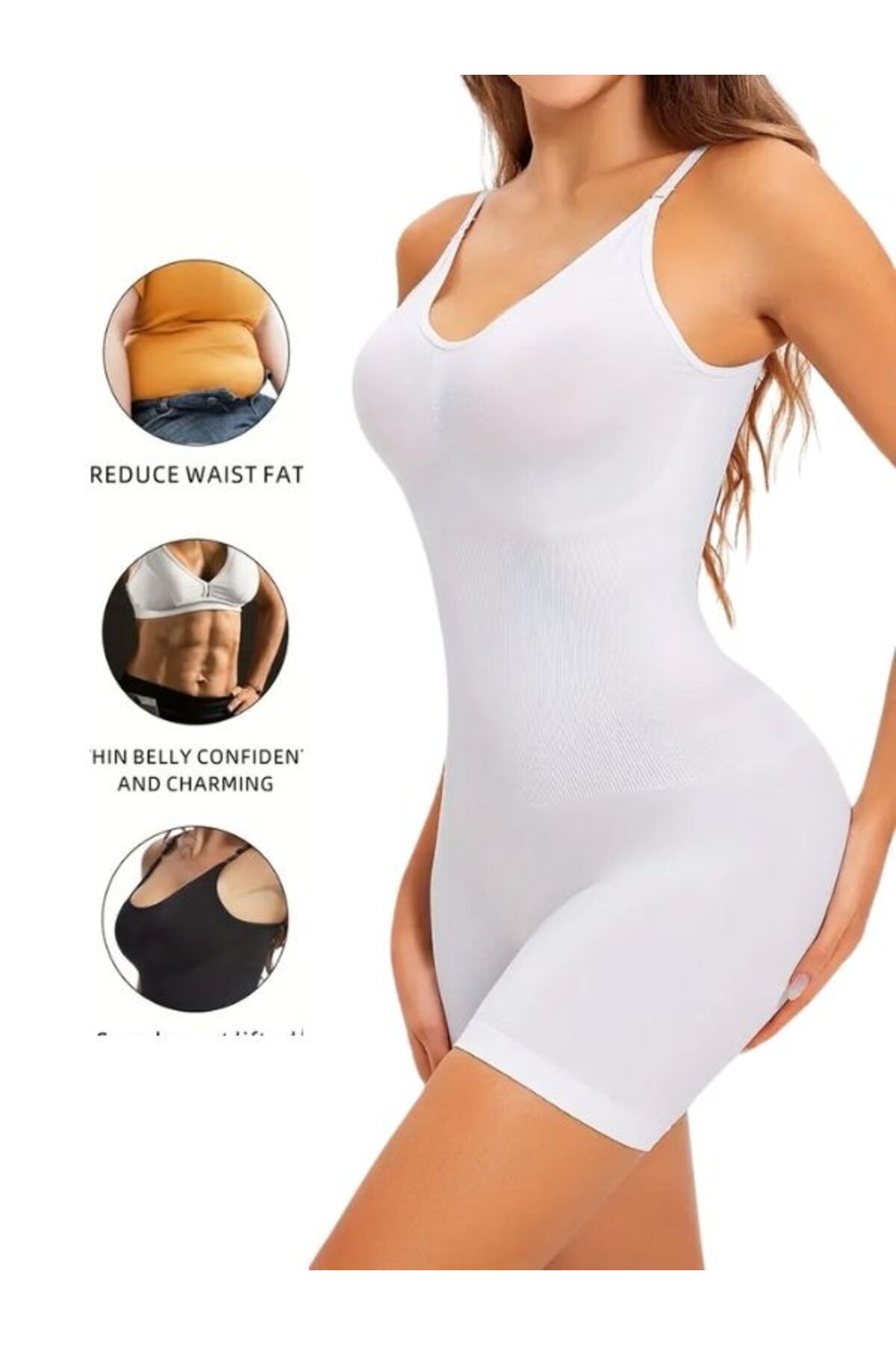 Momslab Kadın Tüm Vücut Toparlayıcı Sıkılaştırıcı Incelten Tam Boy Korse görsel 3