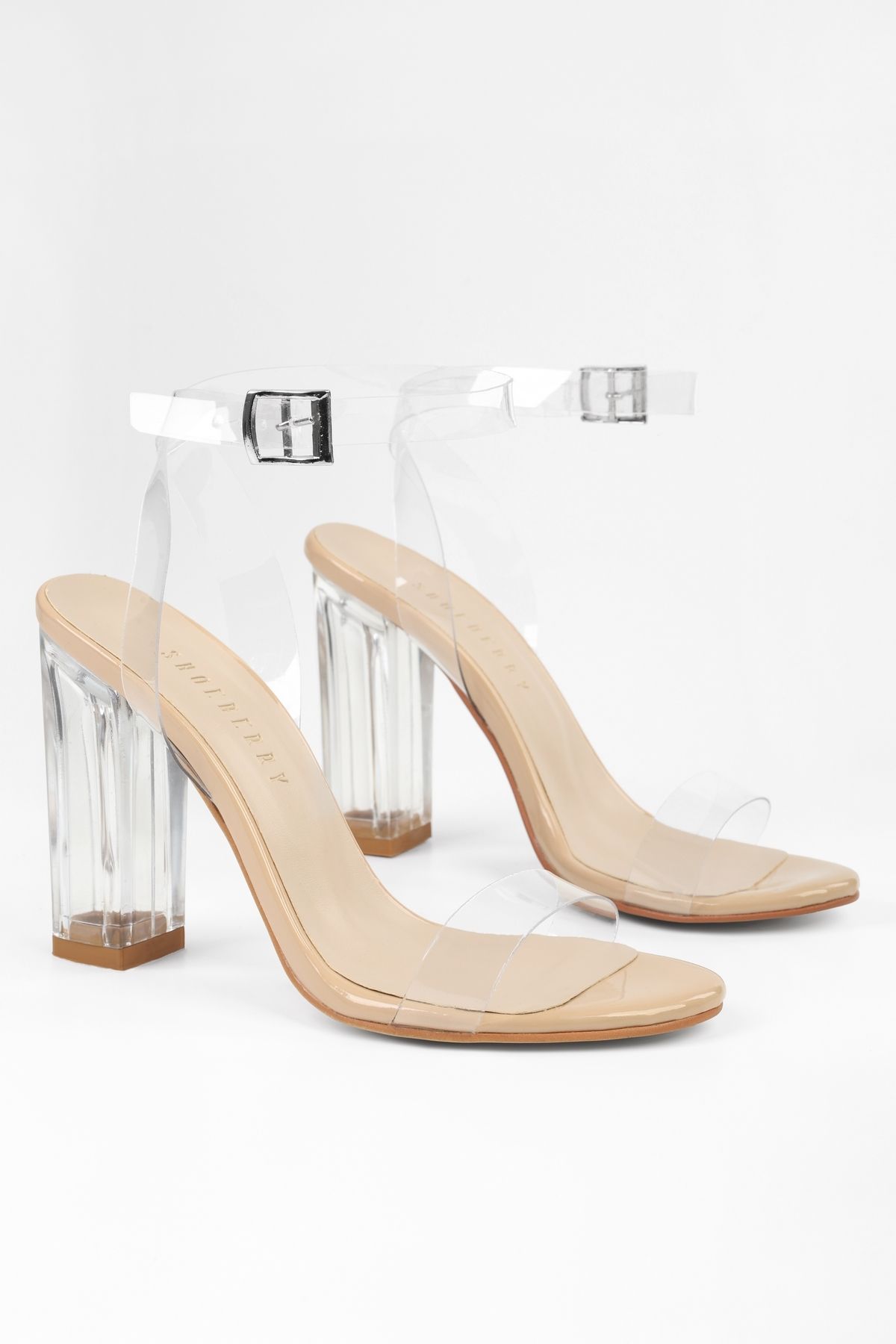 Shoeberry-Damskie buty na przezroczystym obcasie Onante Ten 5