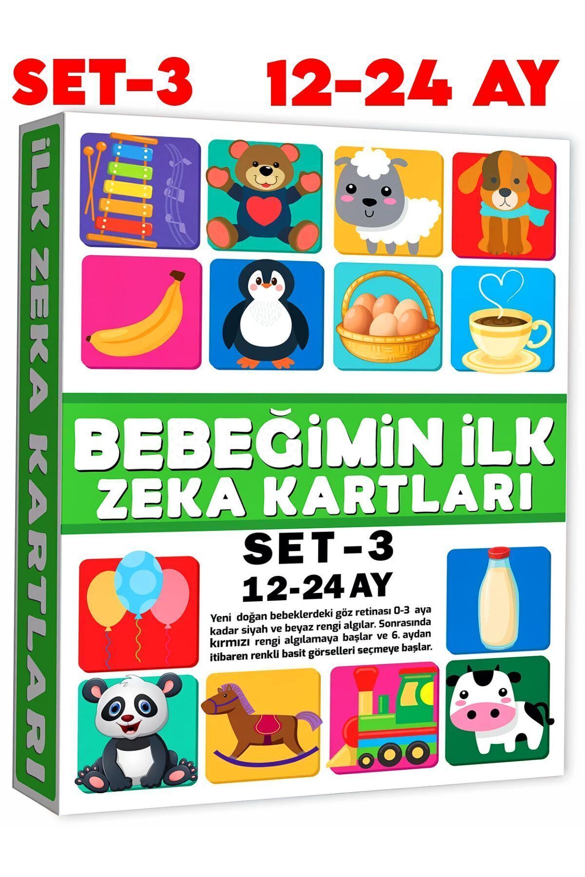 a v d a Diytoy Bebeğimin Ilk Zeka Kartları Set-3 / 12-24 Ay Eğitici Kartlar fotoğrafı 4 (önizleme)