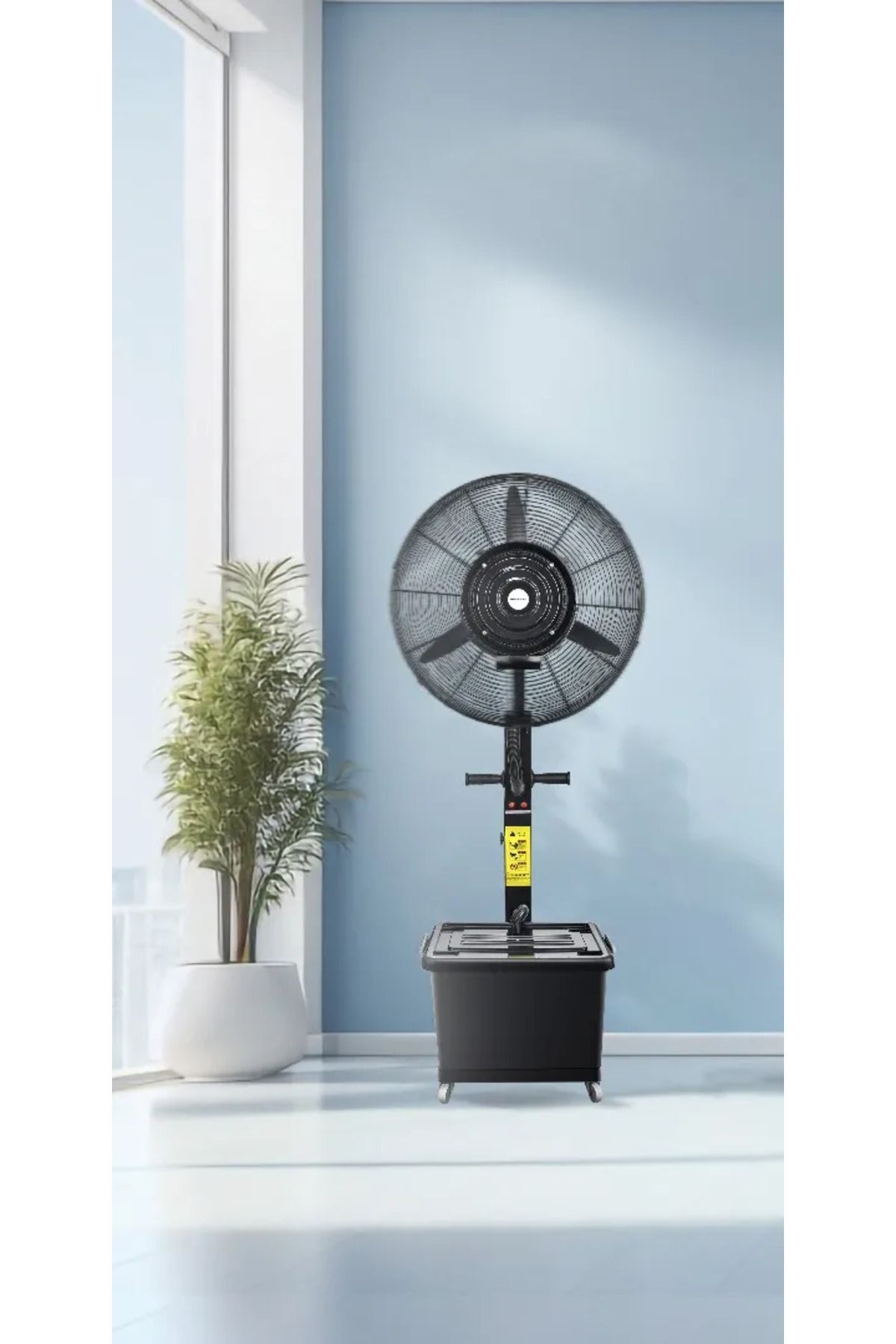 Powerology-230W Mist Fan With 26 Inches Stand And 40L Water Tank - Black 5