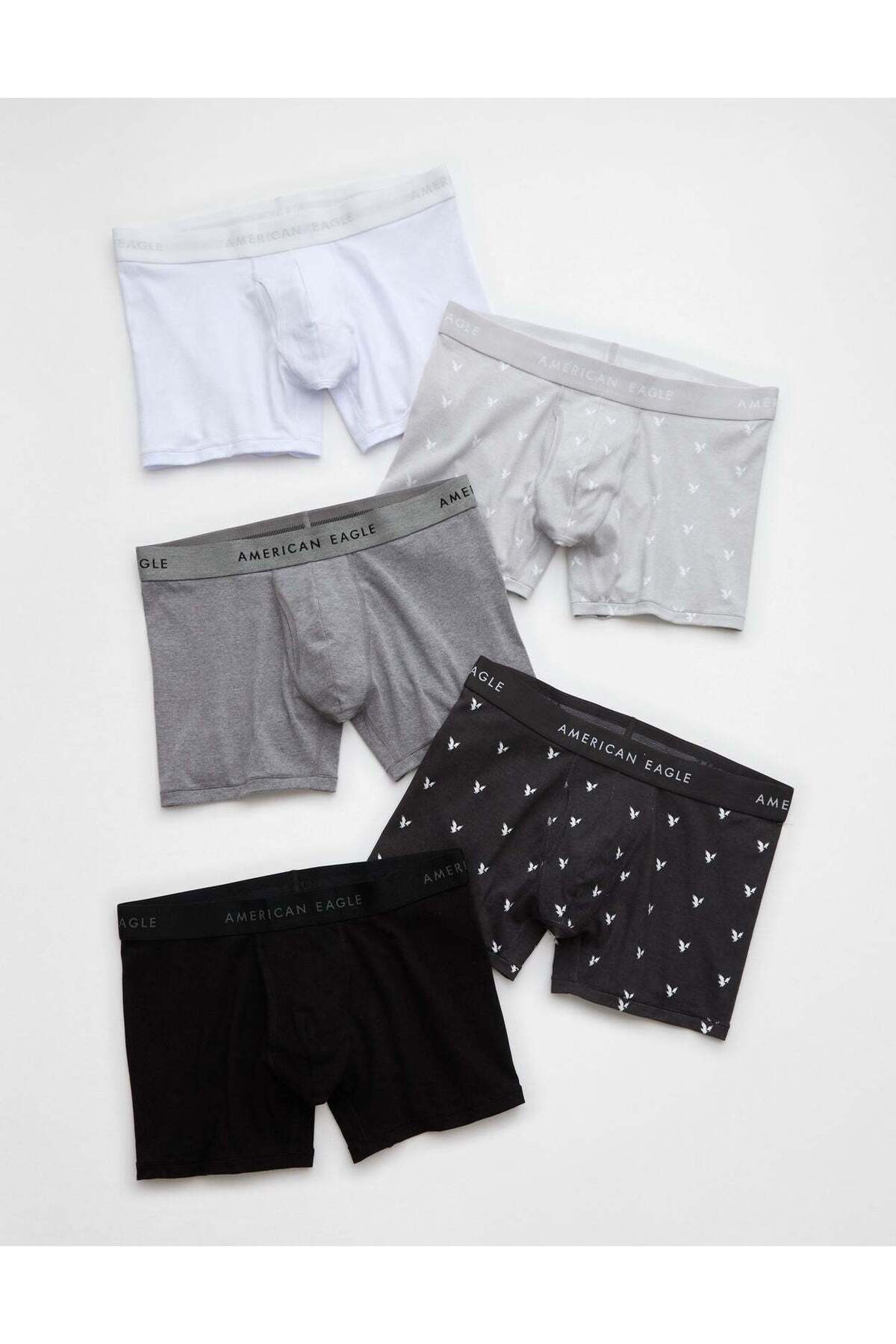 American Eagle AEO Men's 4.5" Classic Boxer Brief 5-Pack