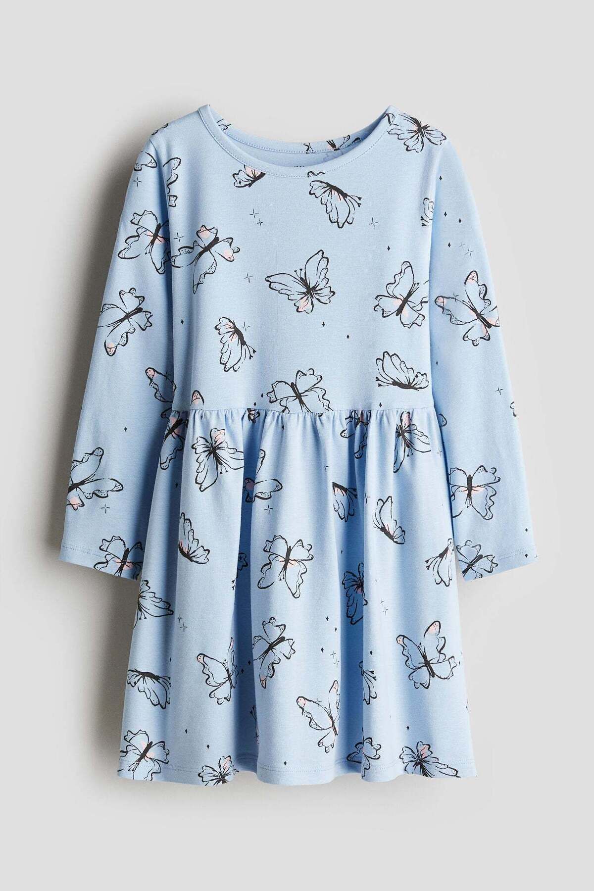 H&M-Printed cotton dress 1