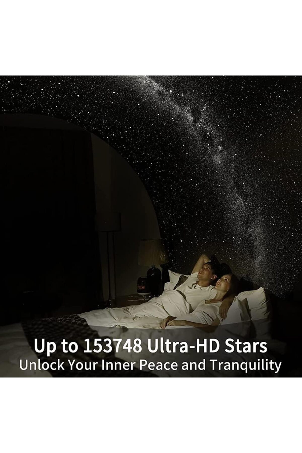 COOYA-Star Projector, Ultra Clear Galaxy Night Light, with 4K Replaceable 12 Galaxy Discs 360° Rotation 6