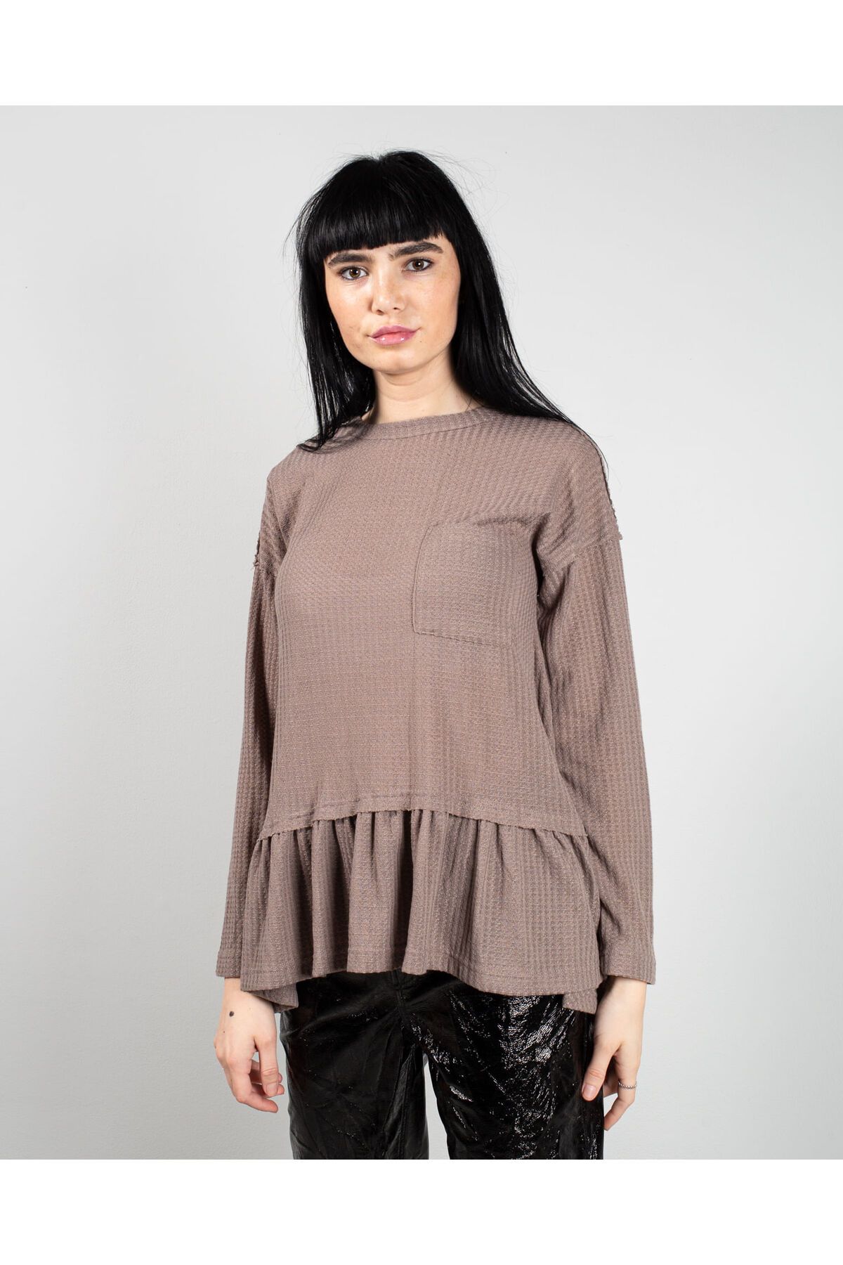 Miniprix-Bluza cu peplum si maneca lunga 24MAY37056 1