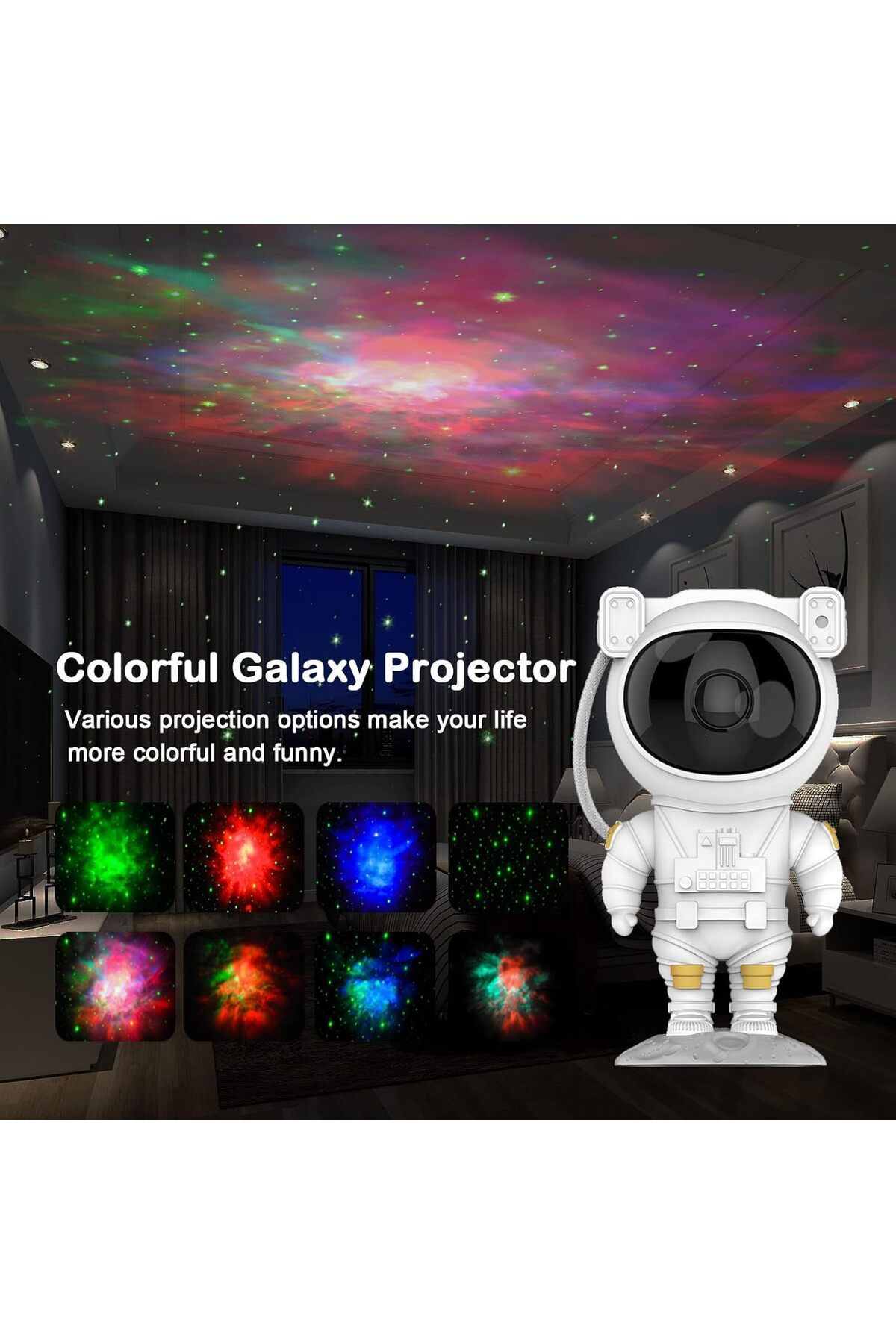 AWH-Astronaut Galaxy Light Projector  Space Buddy Night Light with Remote Control Timer 3