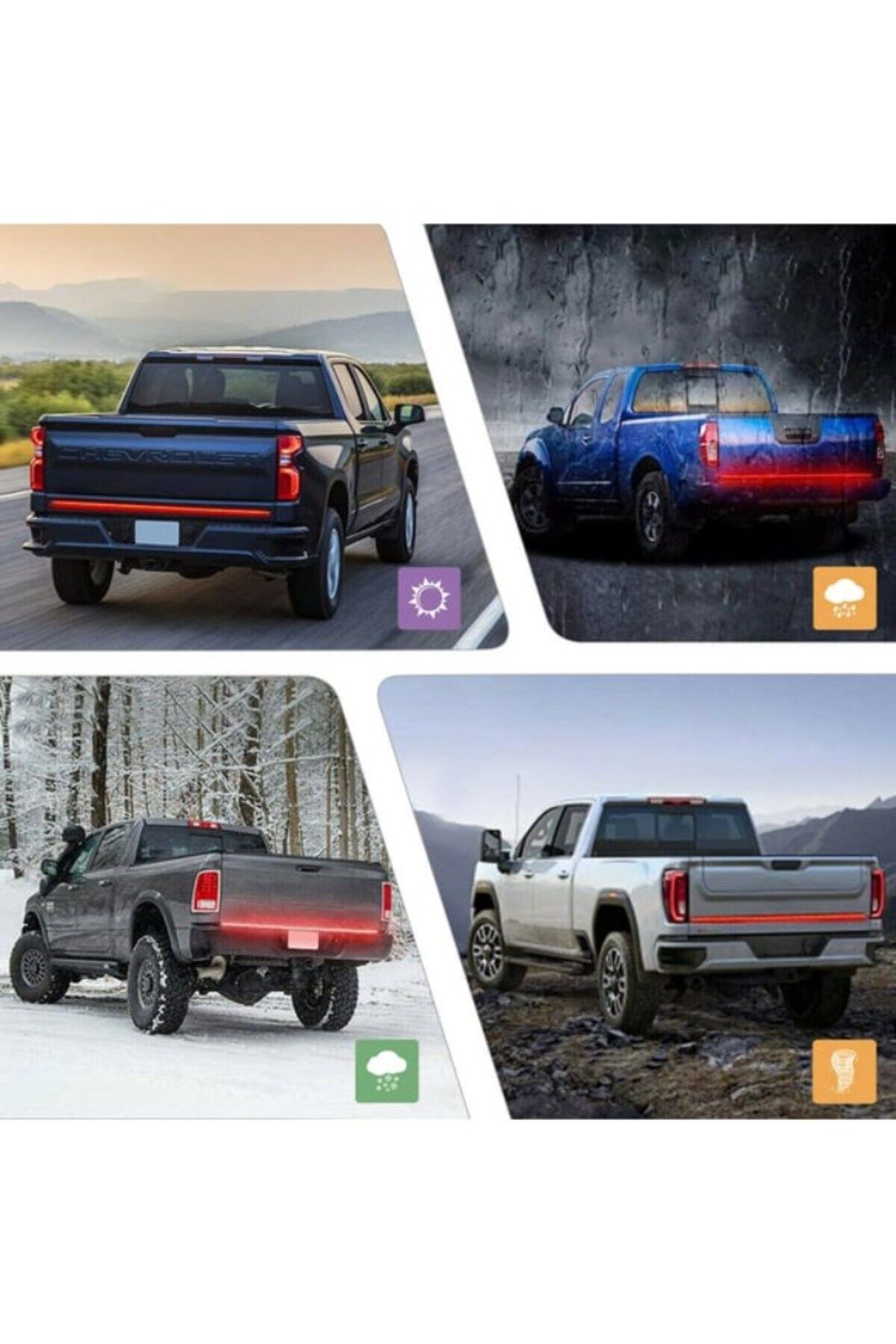 Techmaster-Pick Up Off Road 4x4 Under Trunk Sliding LED Signal 5 Modes 150cm 5