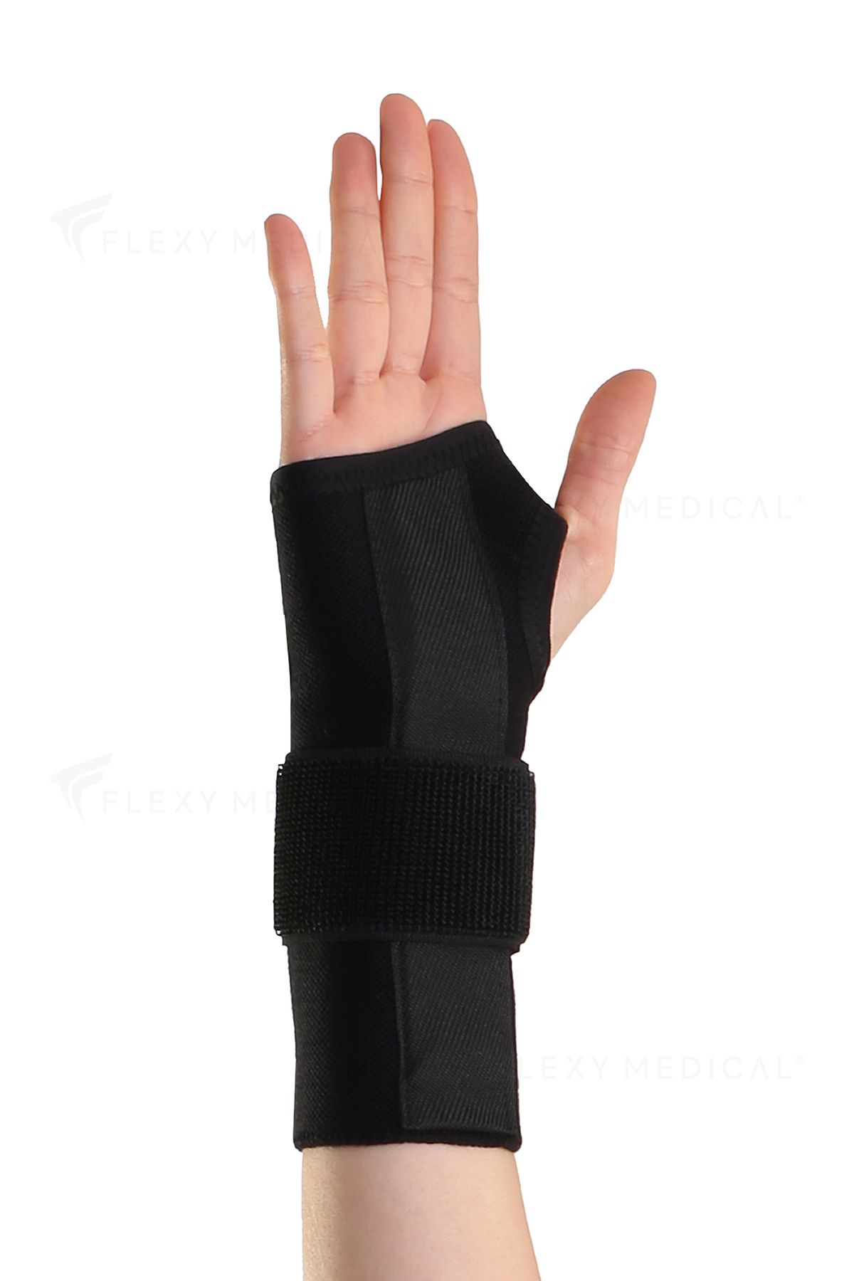 Flexy Medical-Black Hand Wrist Brace Bandage Hand Wrist Pain with Palm Support Hand Wrist Brace Damye Protector 3