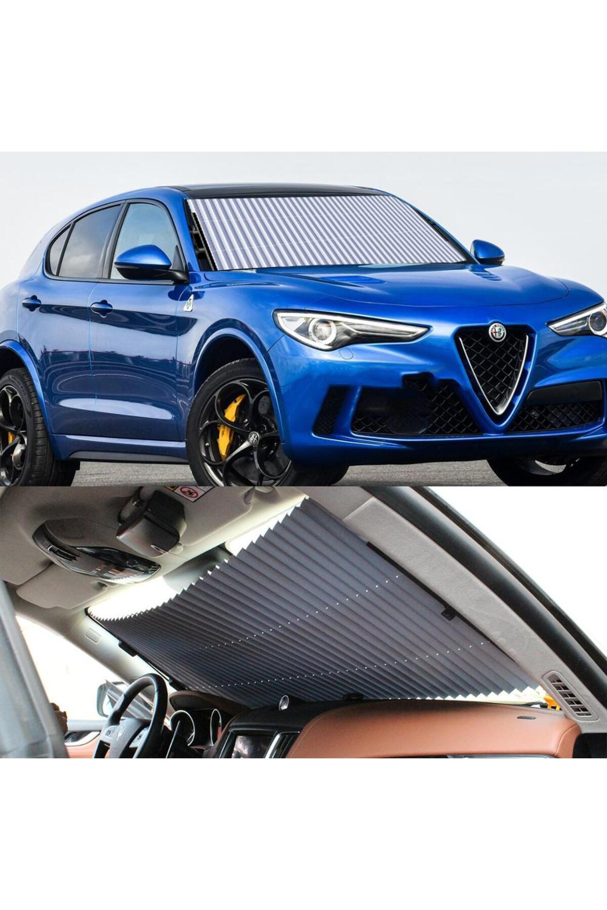 Techmaster-Vehicle Auto Sunshade Folding Accordion Windshield Sunshade 70cm-135cm 7