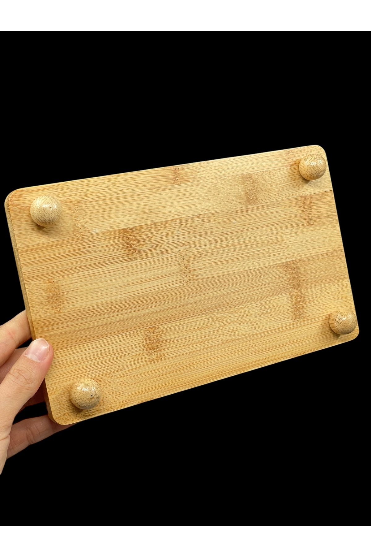 YzHome-Bamboo Rectangular Stand Stand Countertop Organizer 24*15cm 2
