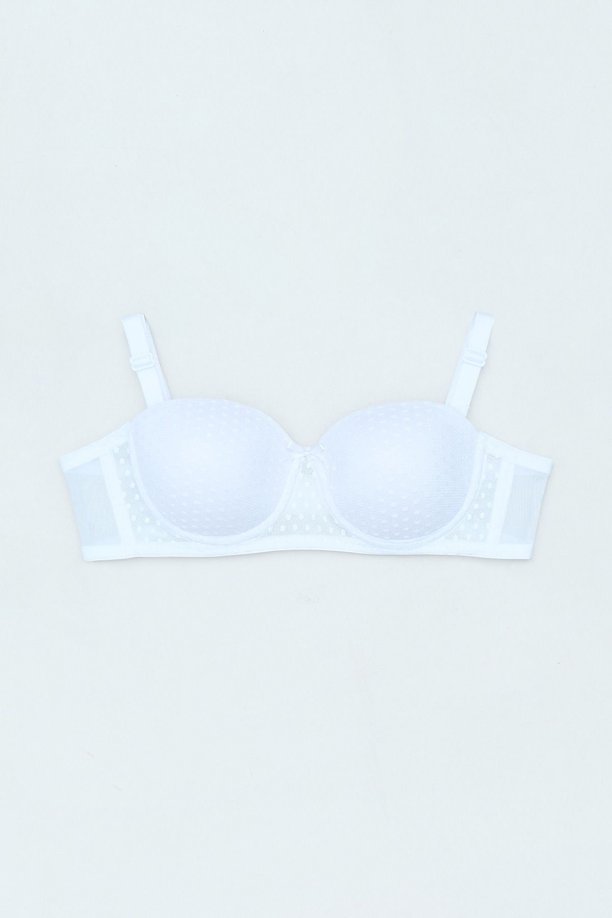 Fulla Moda-Spotted Supportless Strapless Bra 1